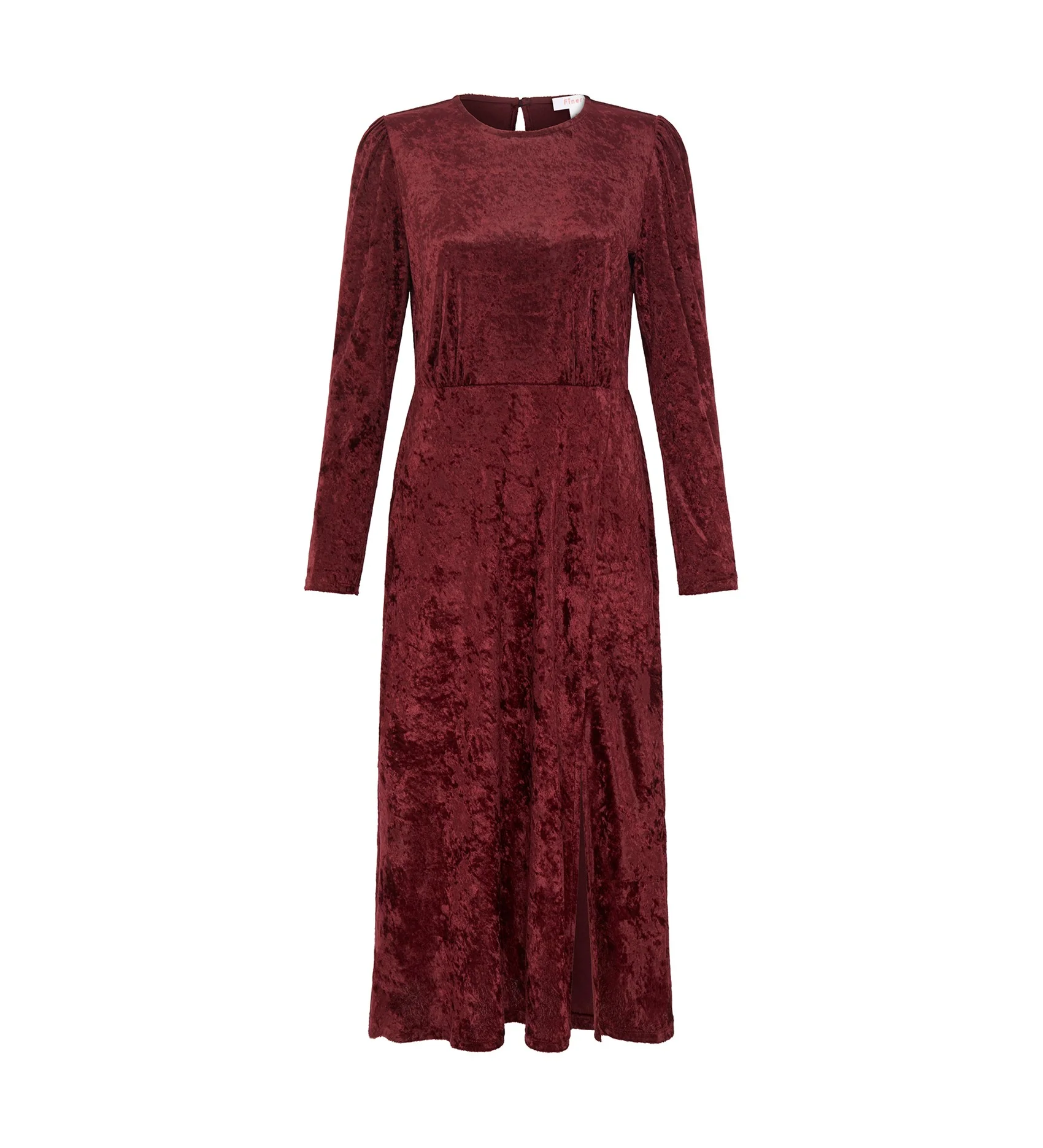 Abel Burgundy Velvet Dress - Image 5