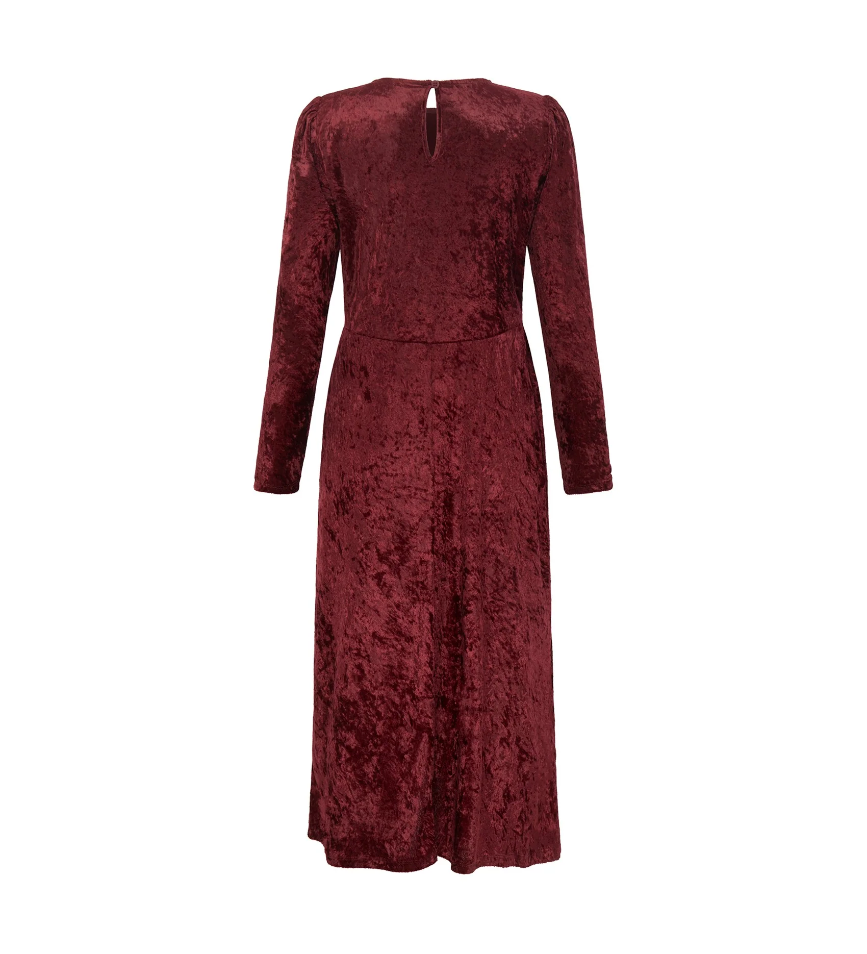 Abel Burgundy Velvet Dress - Image 6