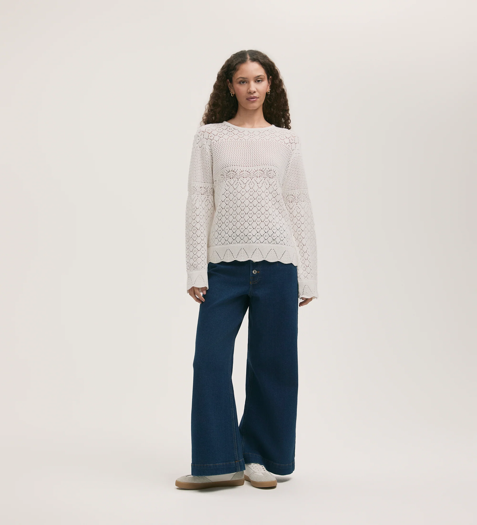 Audrenia Ivory Crochet Top - Image 2