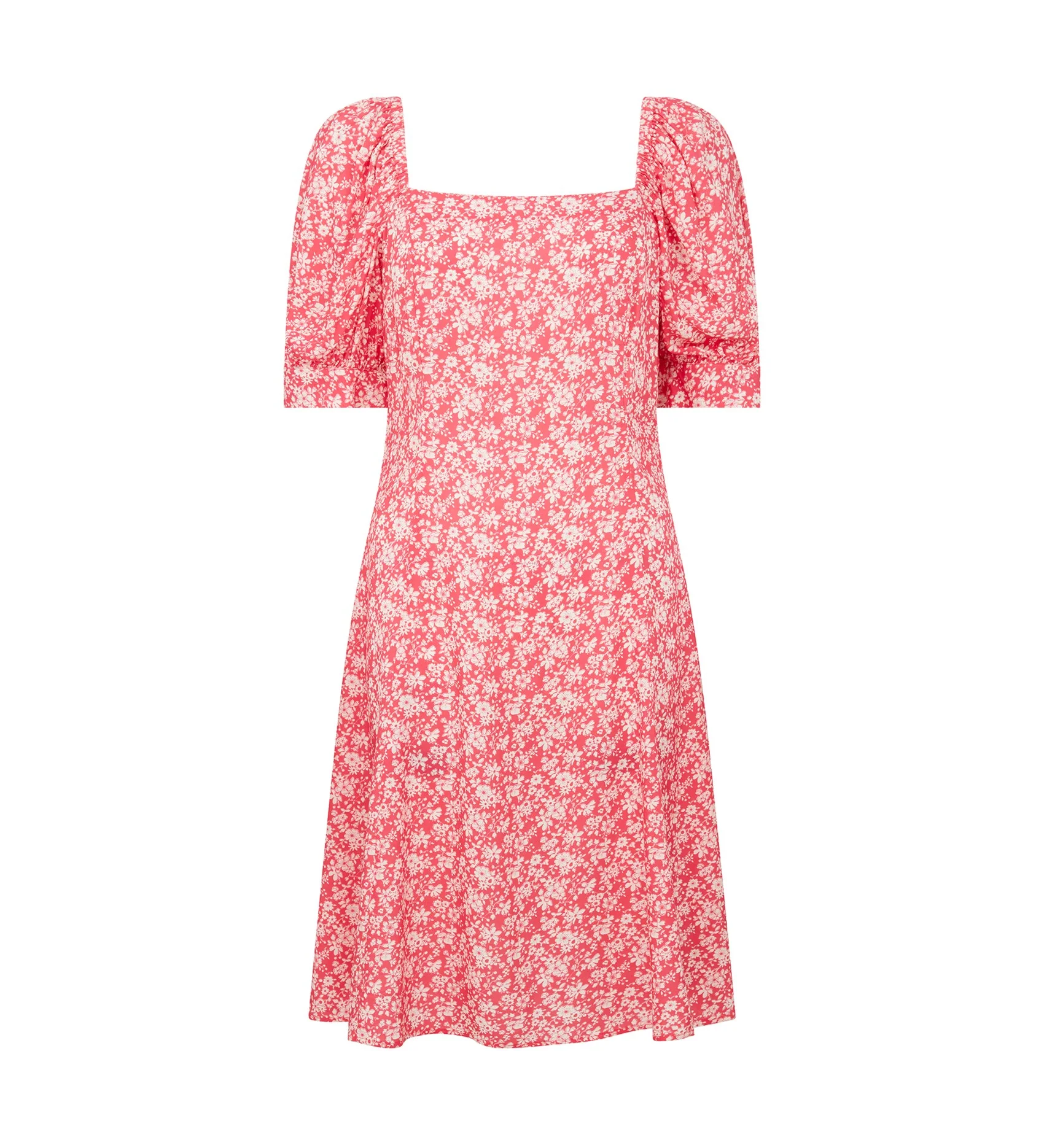 Bayan Pink Floral Midi Dress - Image 5