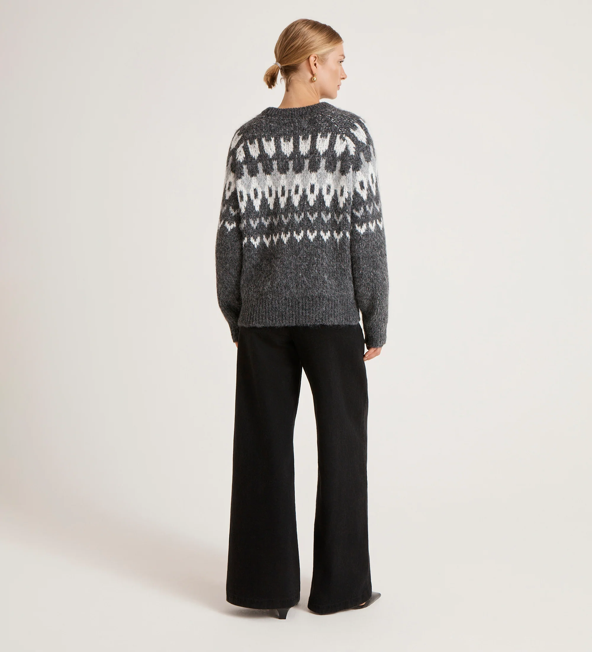 Belina Grey Marle Knitted Jumper - Image 5