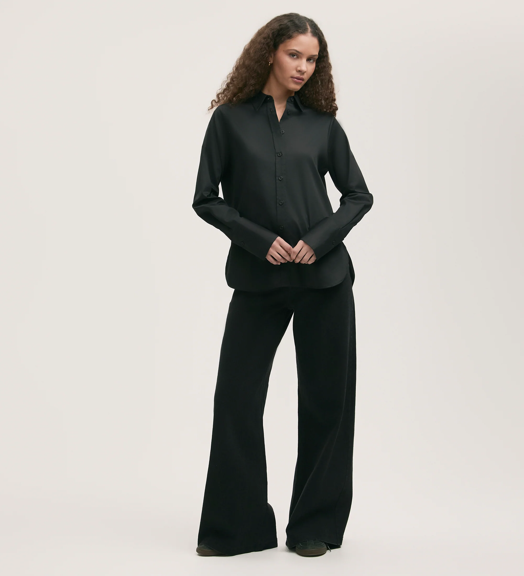 Dillon Black Cotton Shirt - Image 2