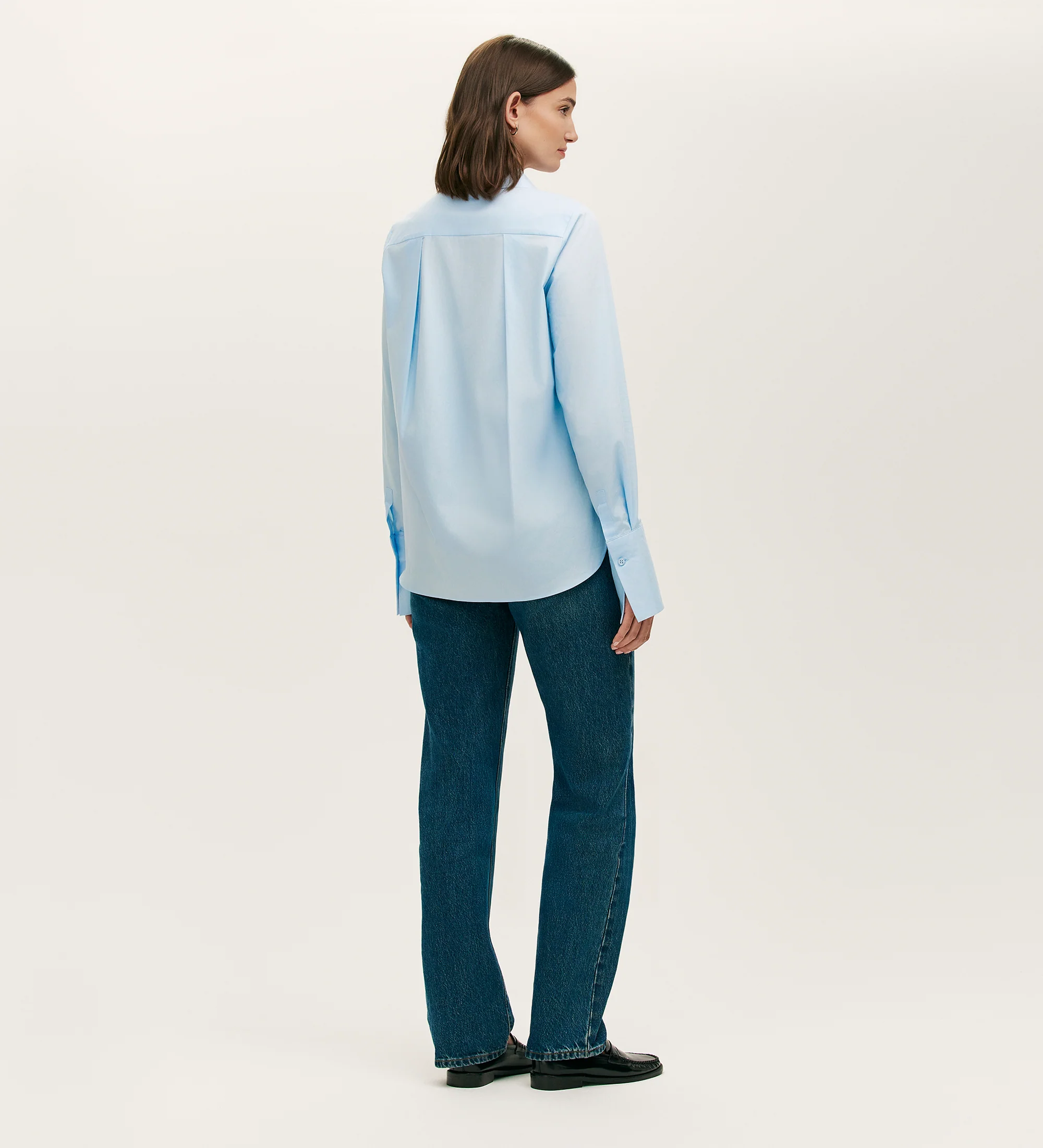 Dillon Blue Cotton Shirt - Image 5