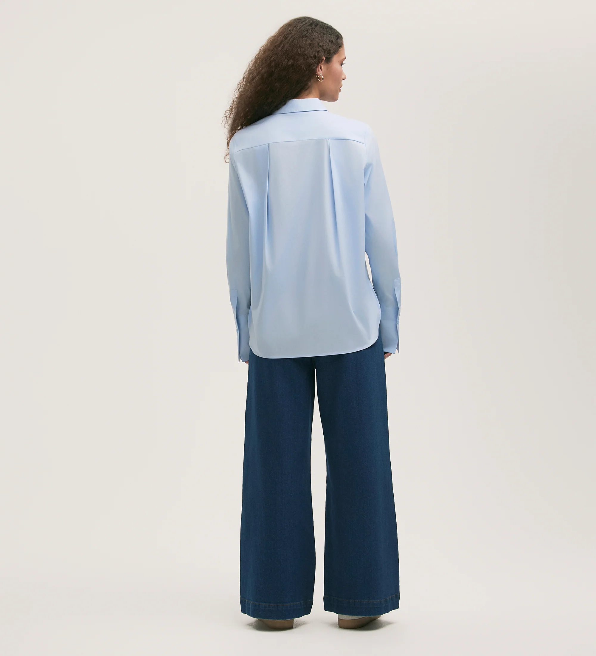 Dillon Light Blue Cotton Shirt - Image 4