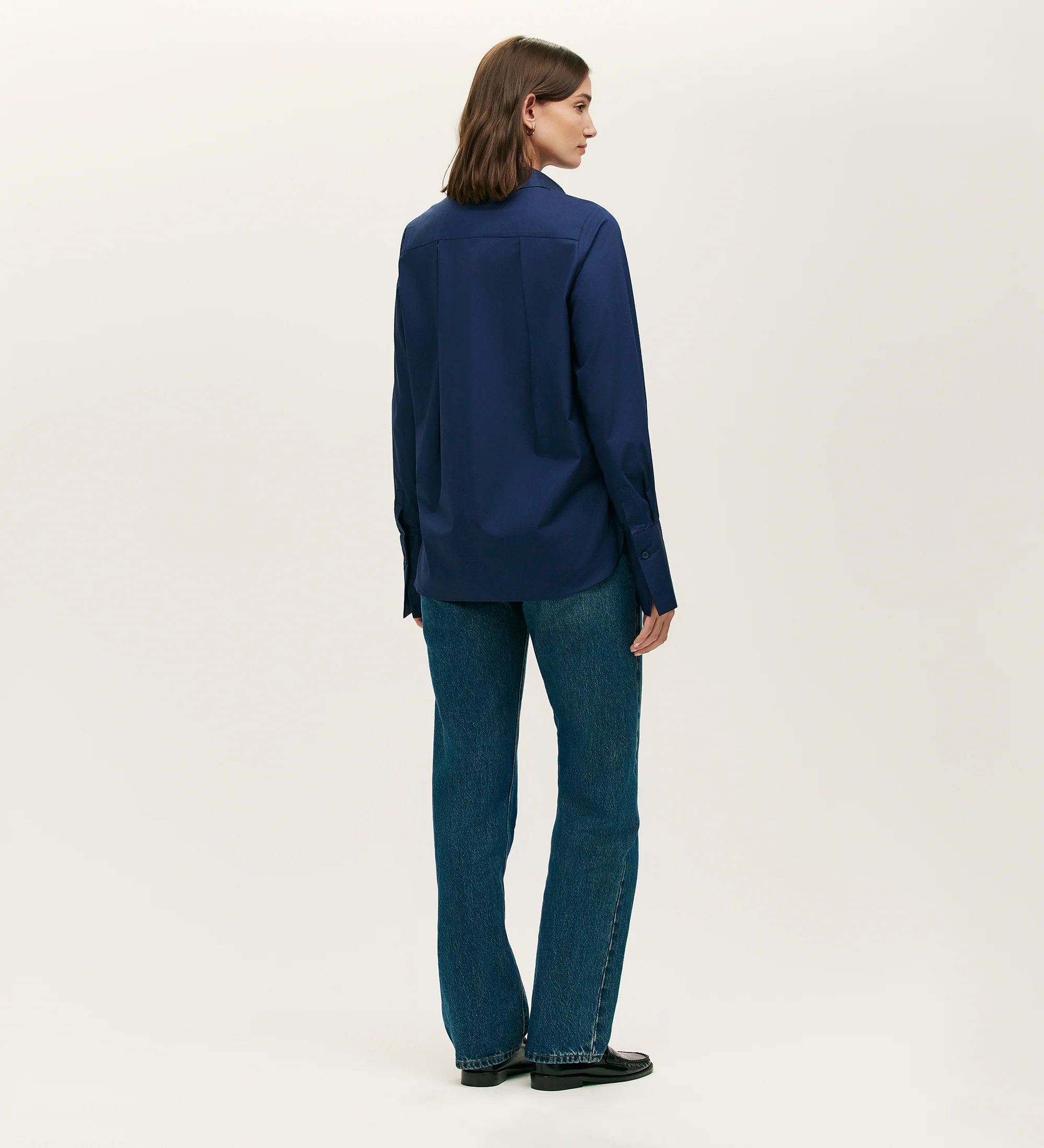 Dillon Navy Cotton Shirt - Image 4