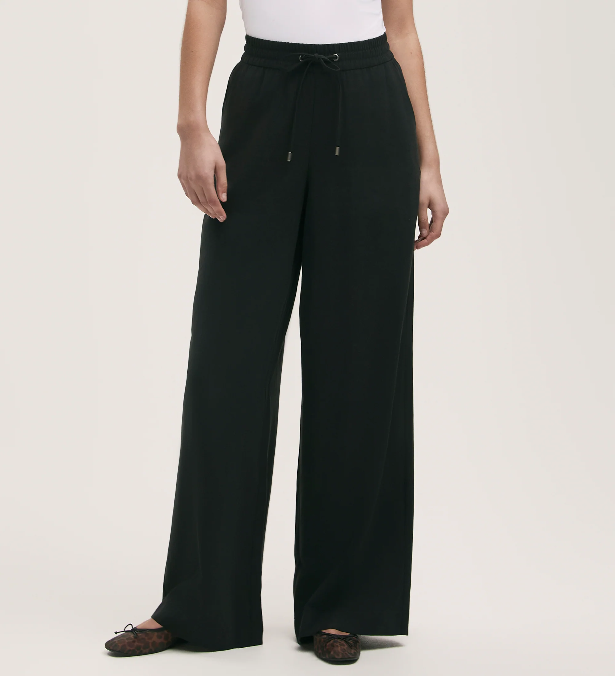 Dixie Black Wide Leg Trousers - Image 2