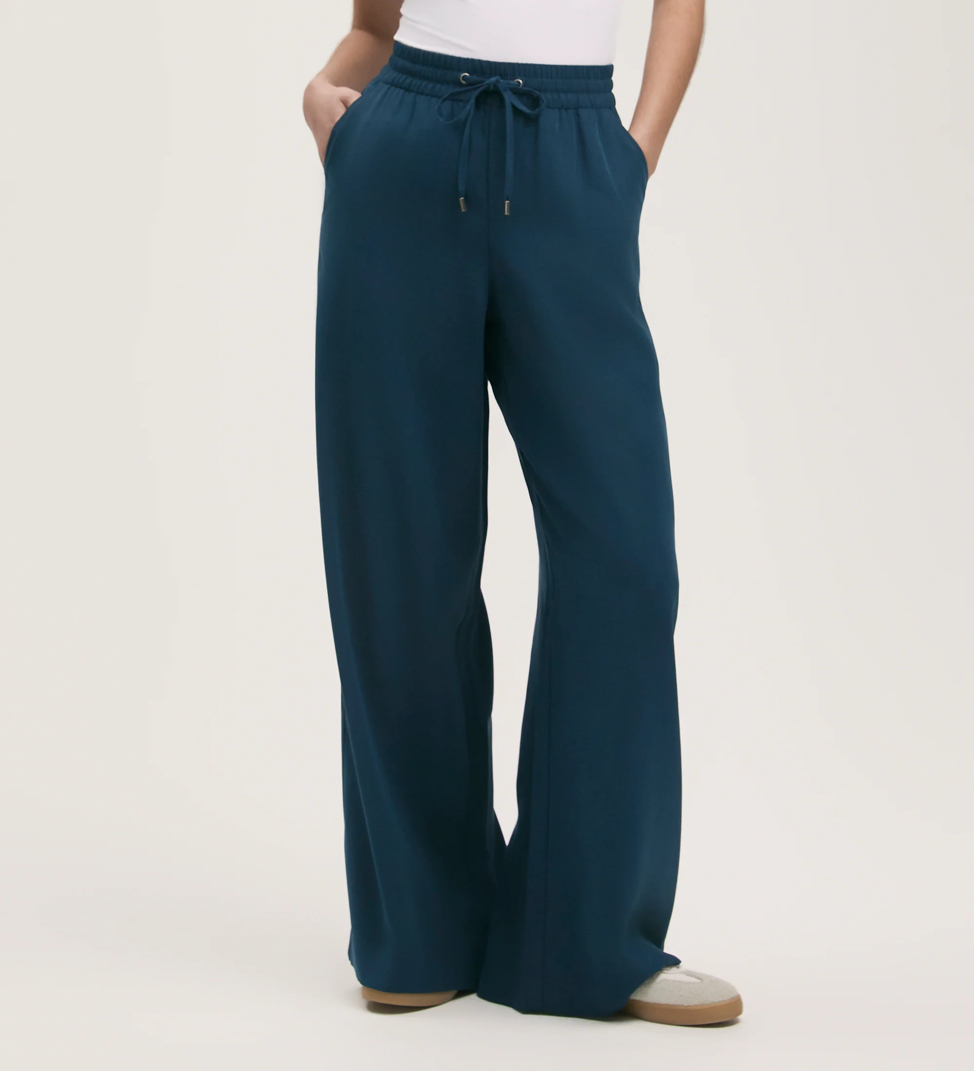 Dixie Indigo Wide Leg Trousers - Image 2