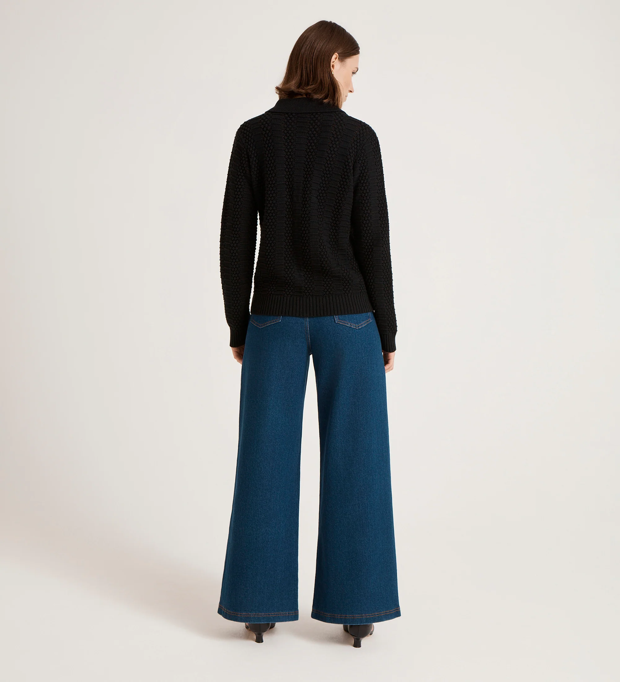 Emlyn Black Knitted Cardigan - Image 5