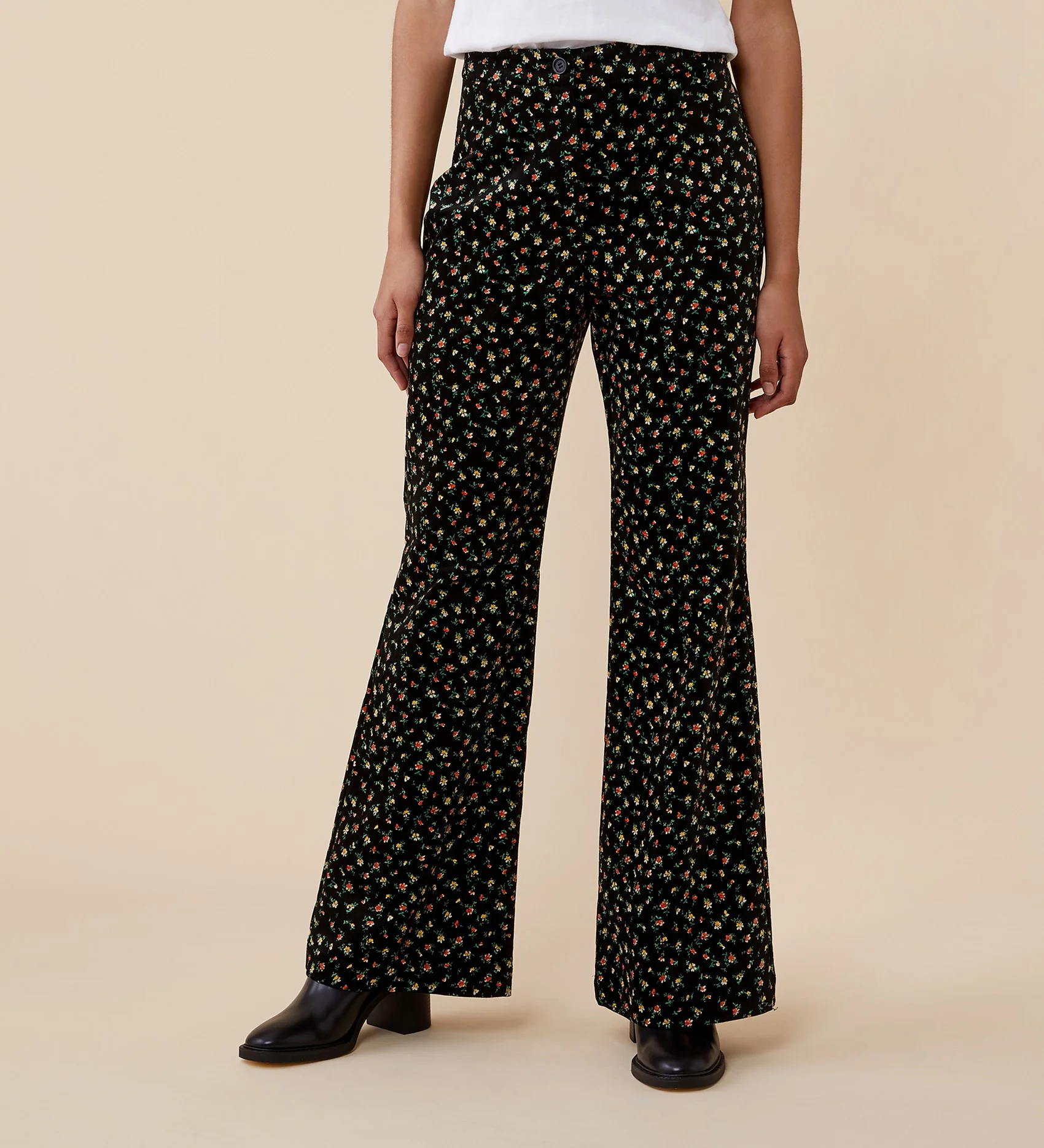 Emsley Printed Velveteen Trousers - Image 4