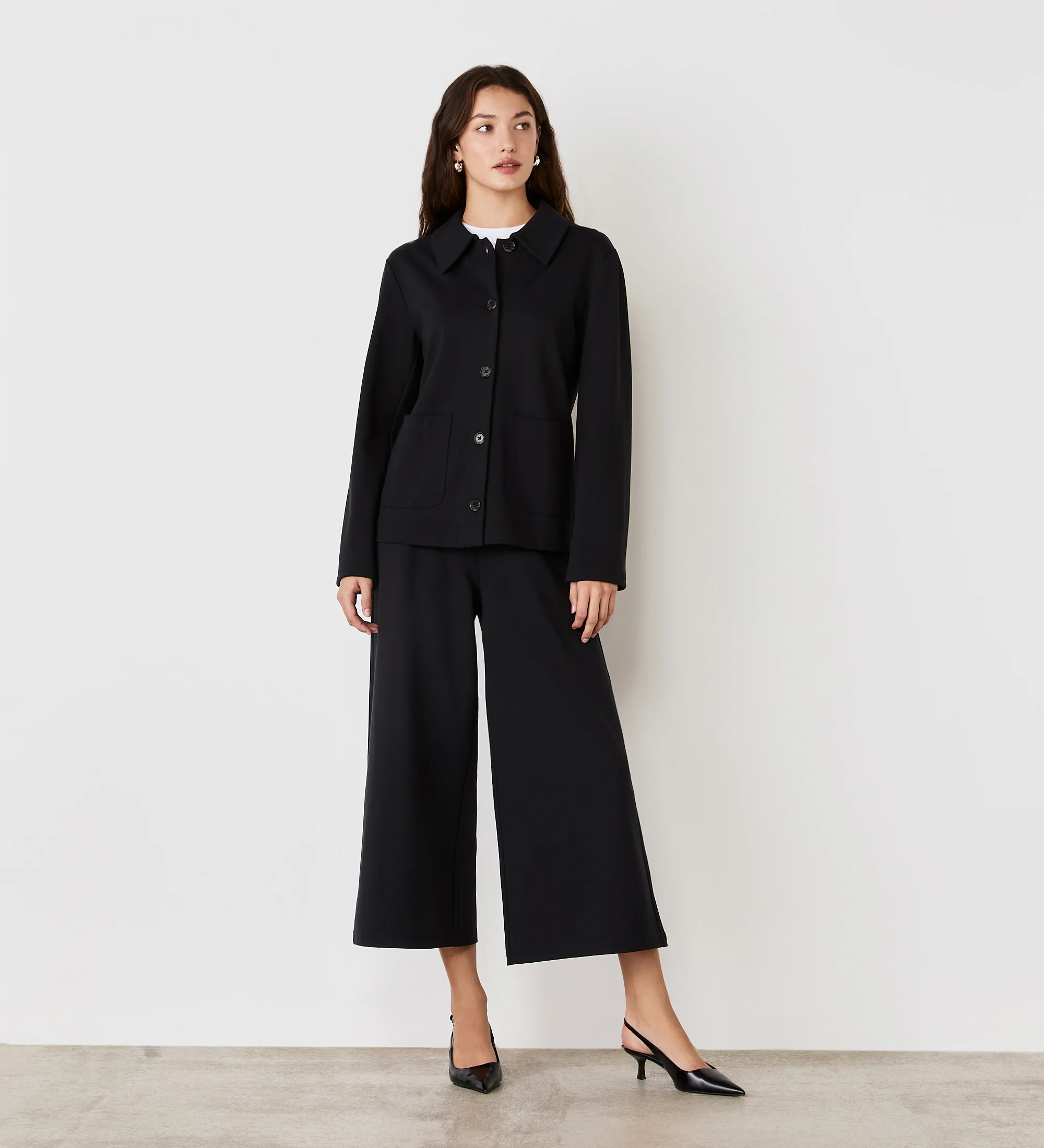 Enola Black Ponte Jersey Jacket - Image 2