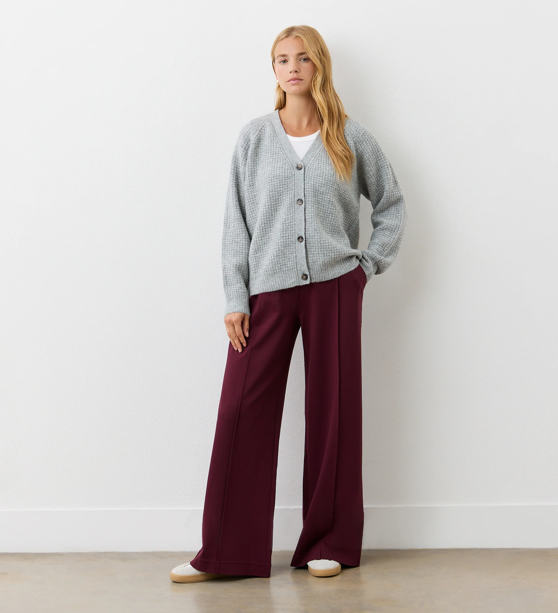 Etta Grey Marle Cardigan - Image 2