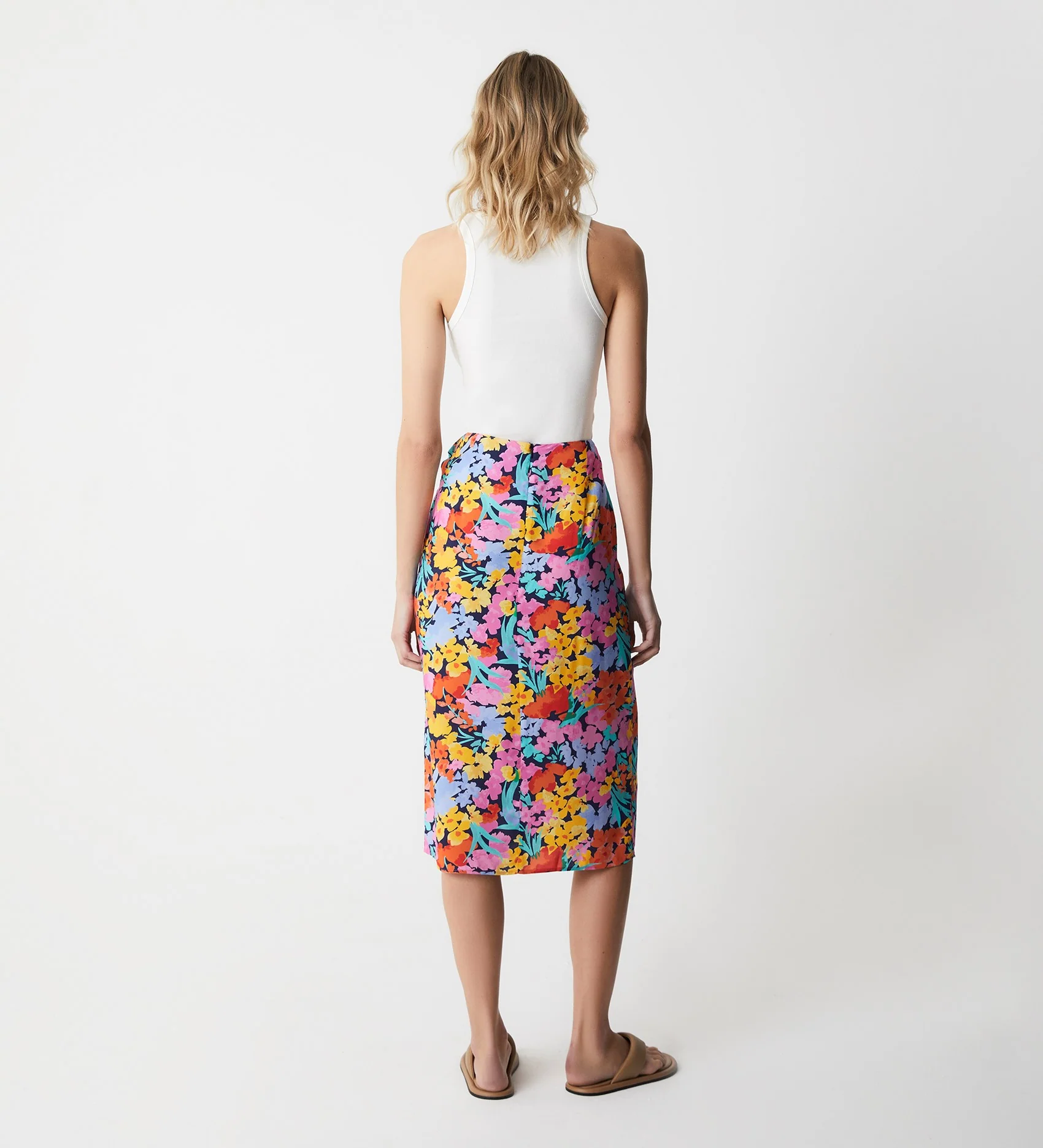 Florence Floral Meadow Midi Skirt - Image 4