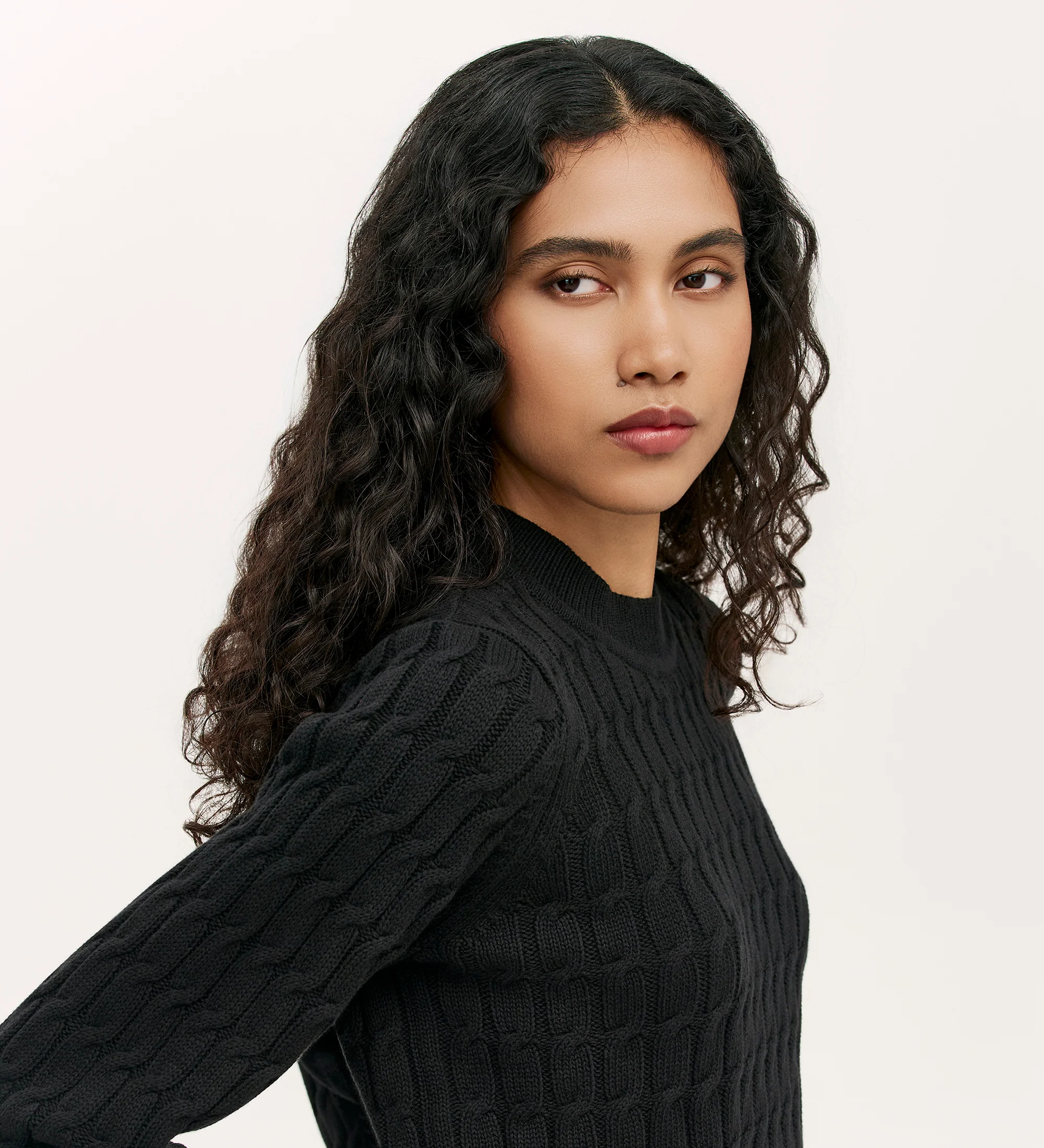 Frida Black Knitted Jumper - Image 3