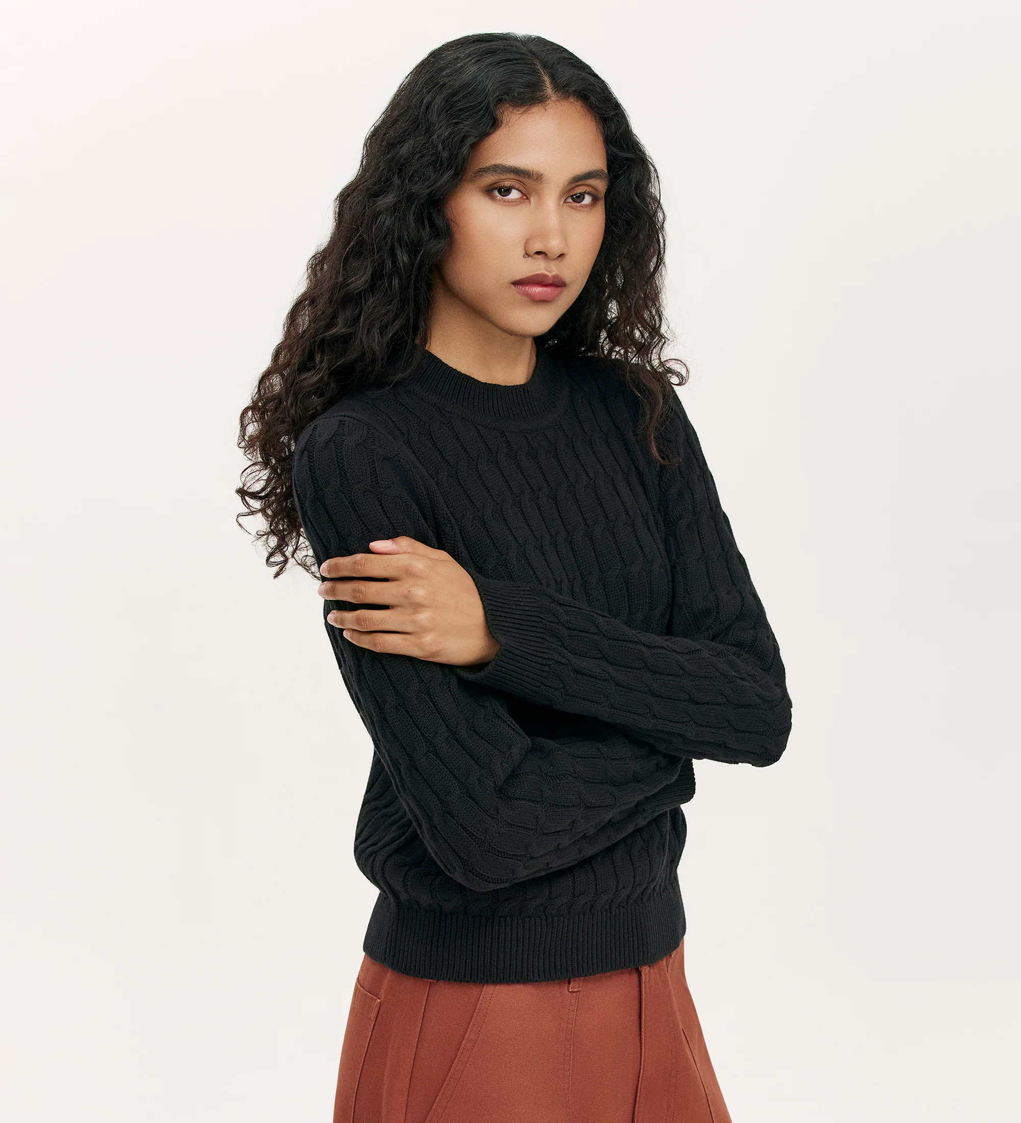 Frida Black Knitted Jumper - Image 4