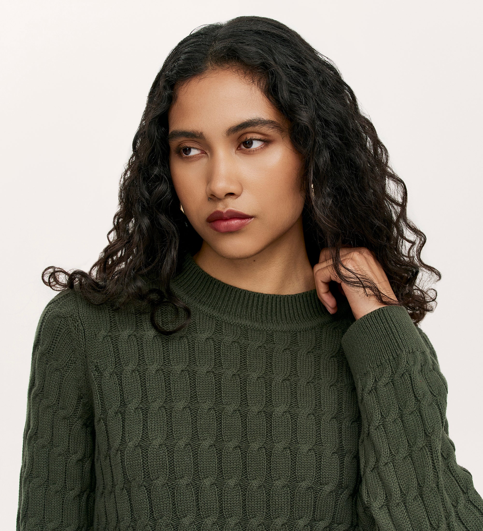 Frida Forest Green Knitted Jumper - Image 3