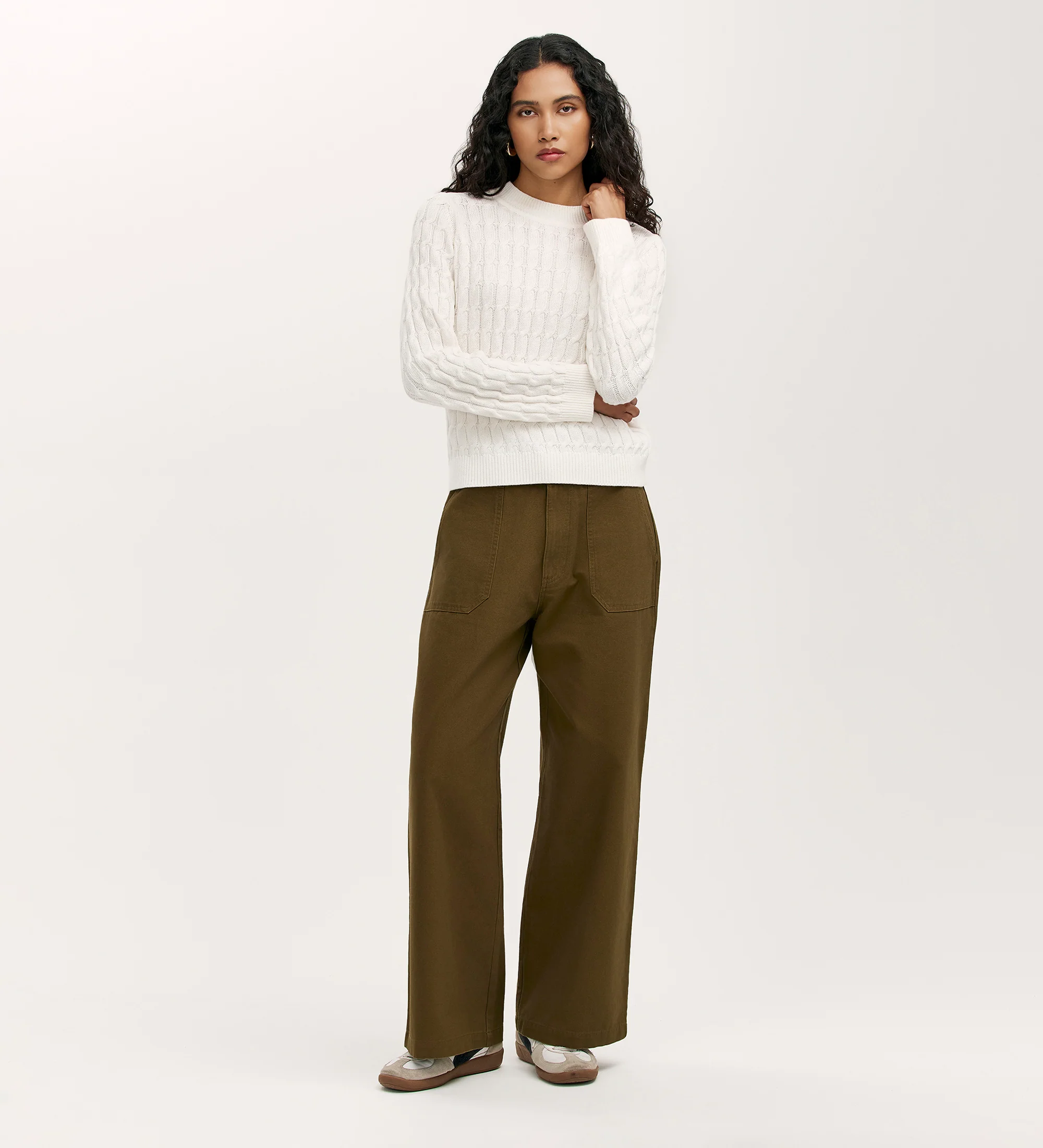 Frida Ivory Knitted Jumper - Image 2
