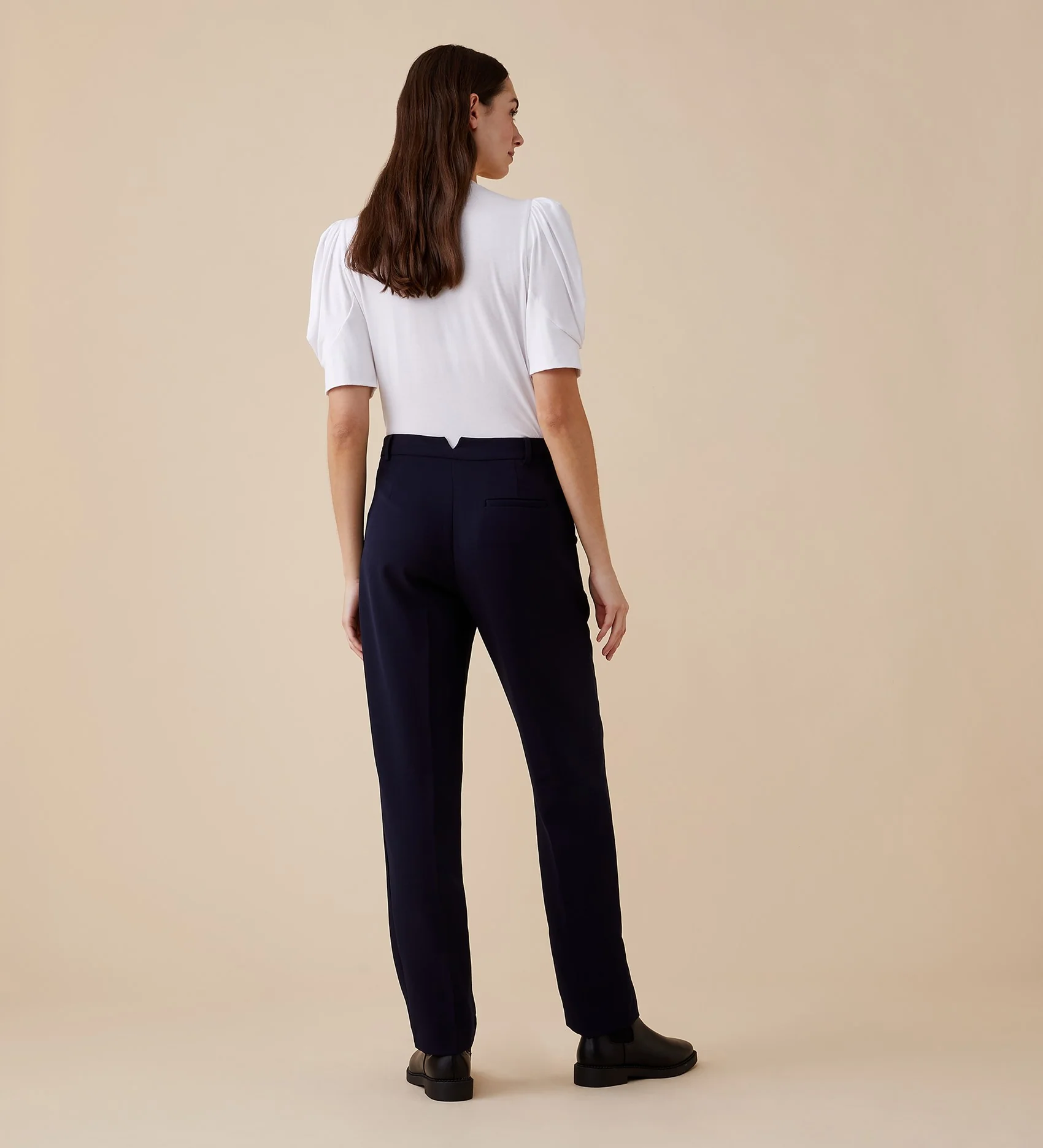 Harper Navy Trousers - Image 2