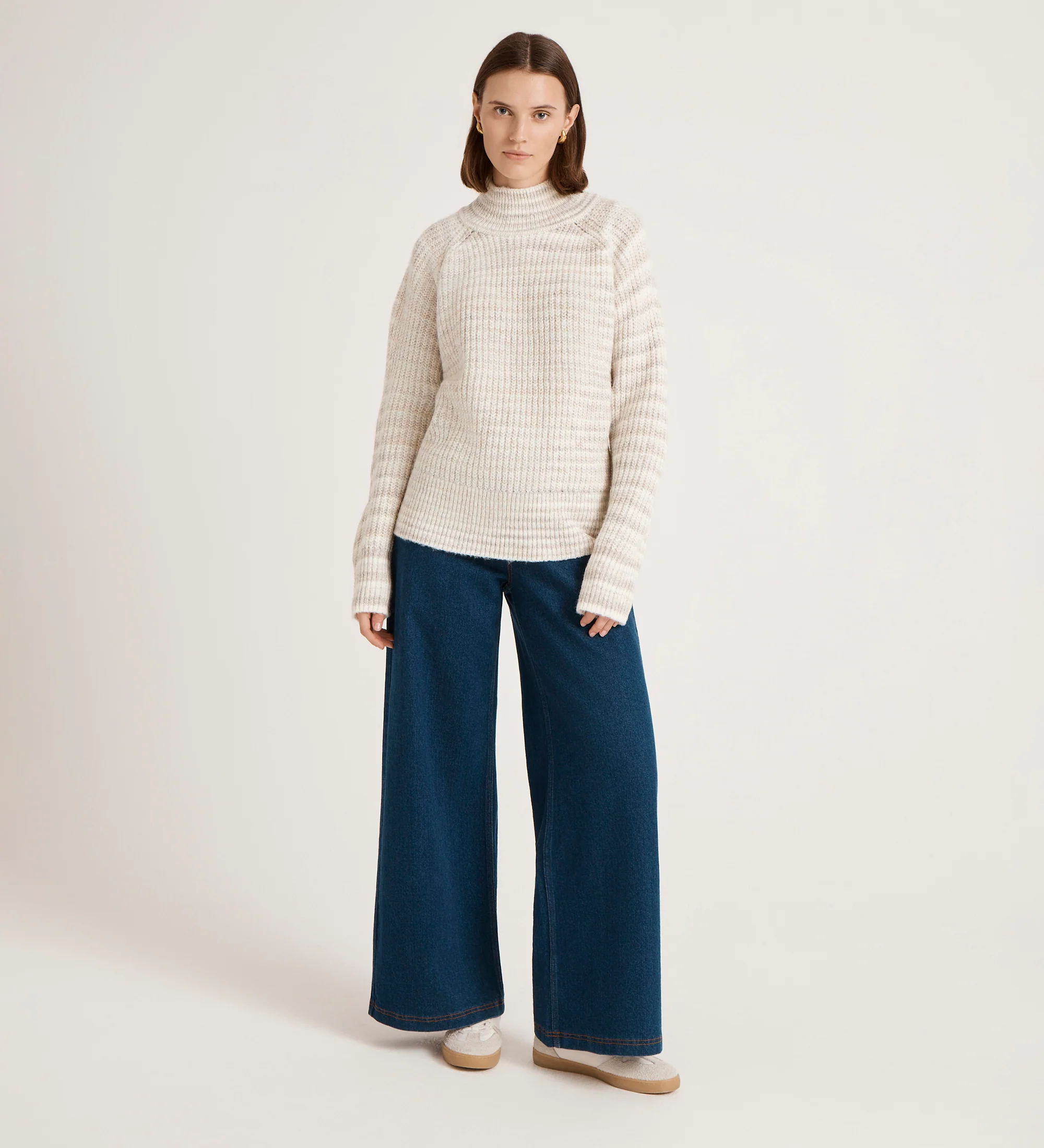 Helen Ivory Stripe Knitted Jumper - Image 2