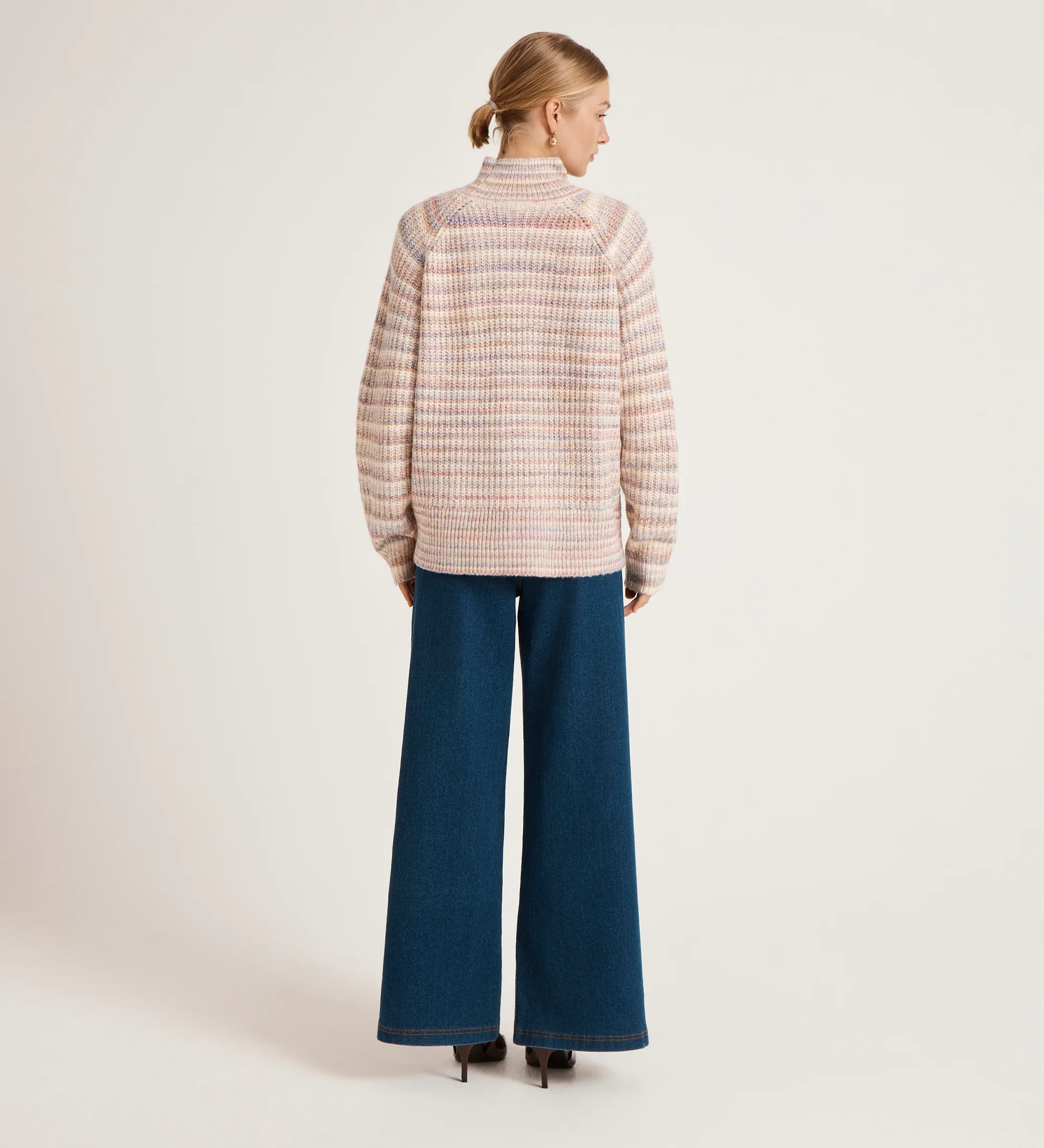 Helen Pink Stripe Knitted Jumper - Image 4