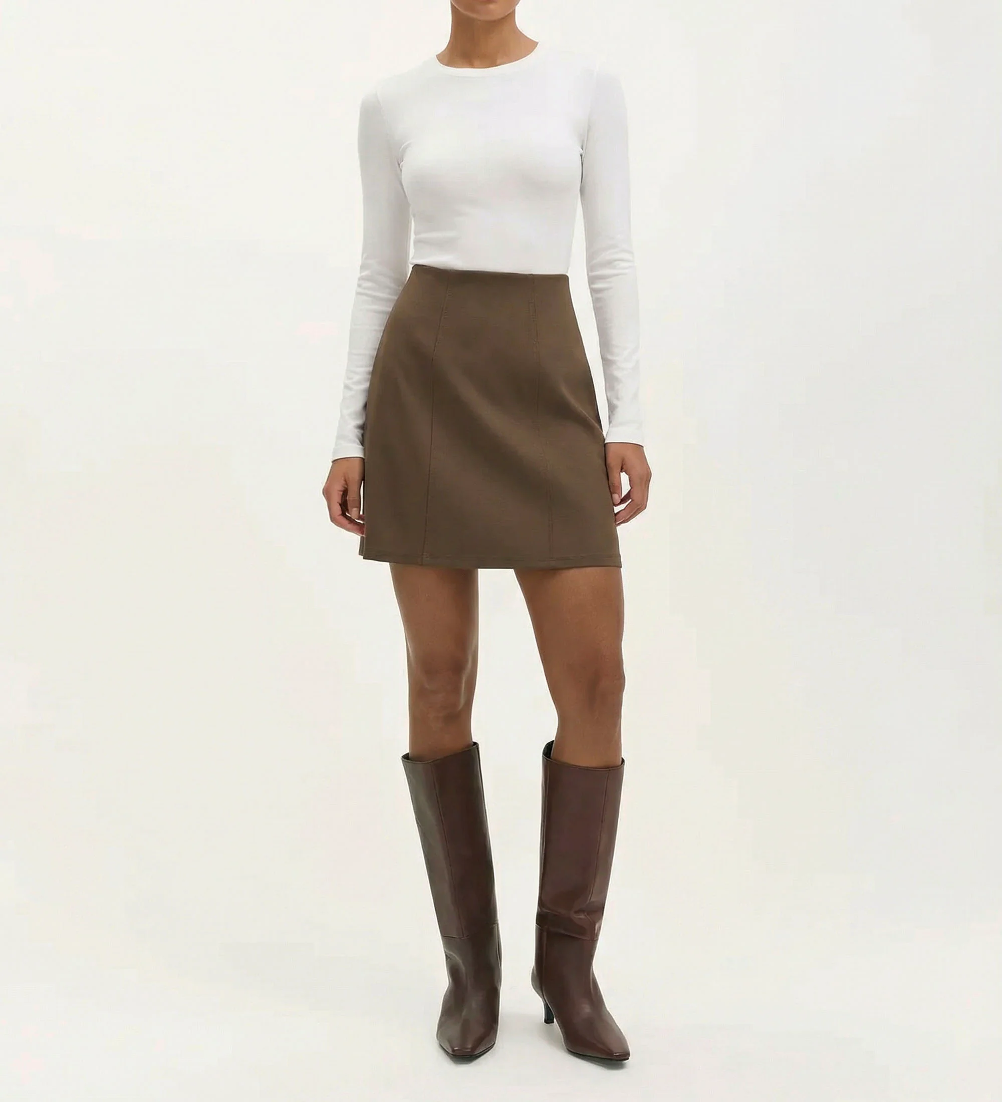 Helia Mole Ponte Jersey Mini Skirt - Image 2
