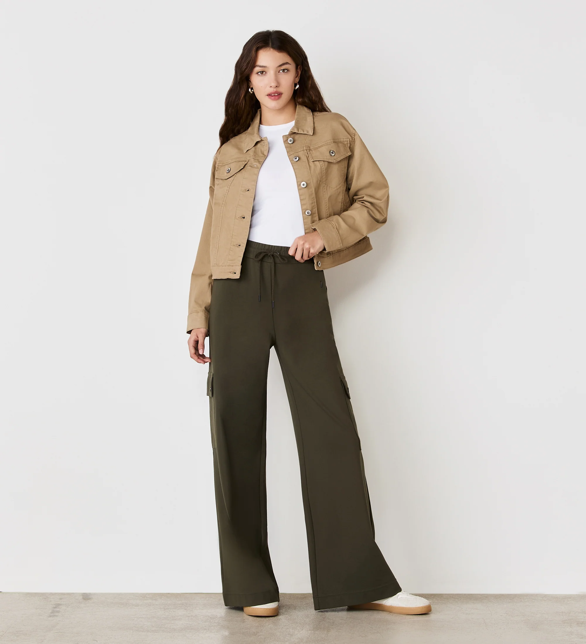 Isobel Mocha Denim Jacket - Image 2