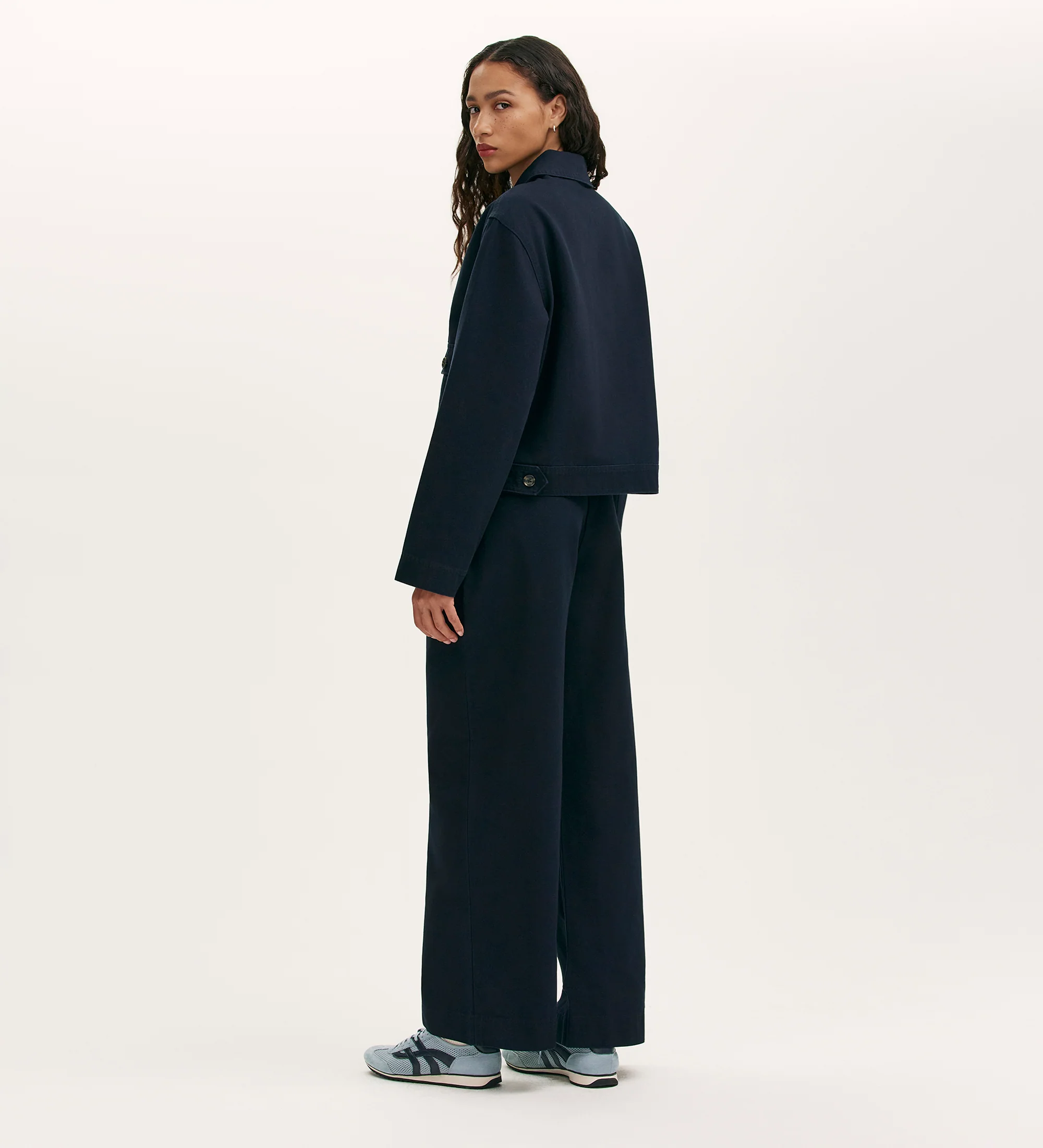 Kelsie Navy Canvas Jacket - Image 4