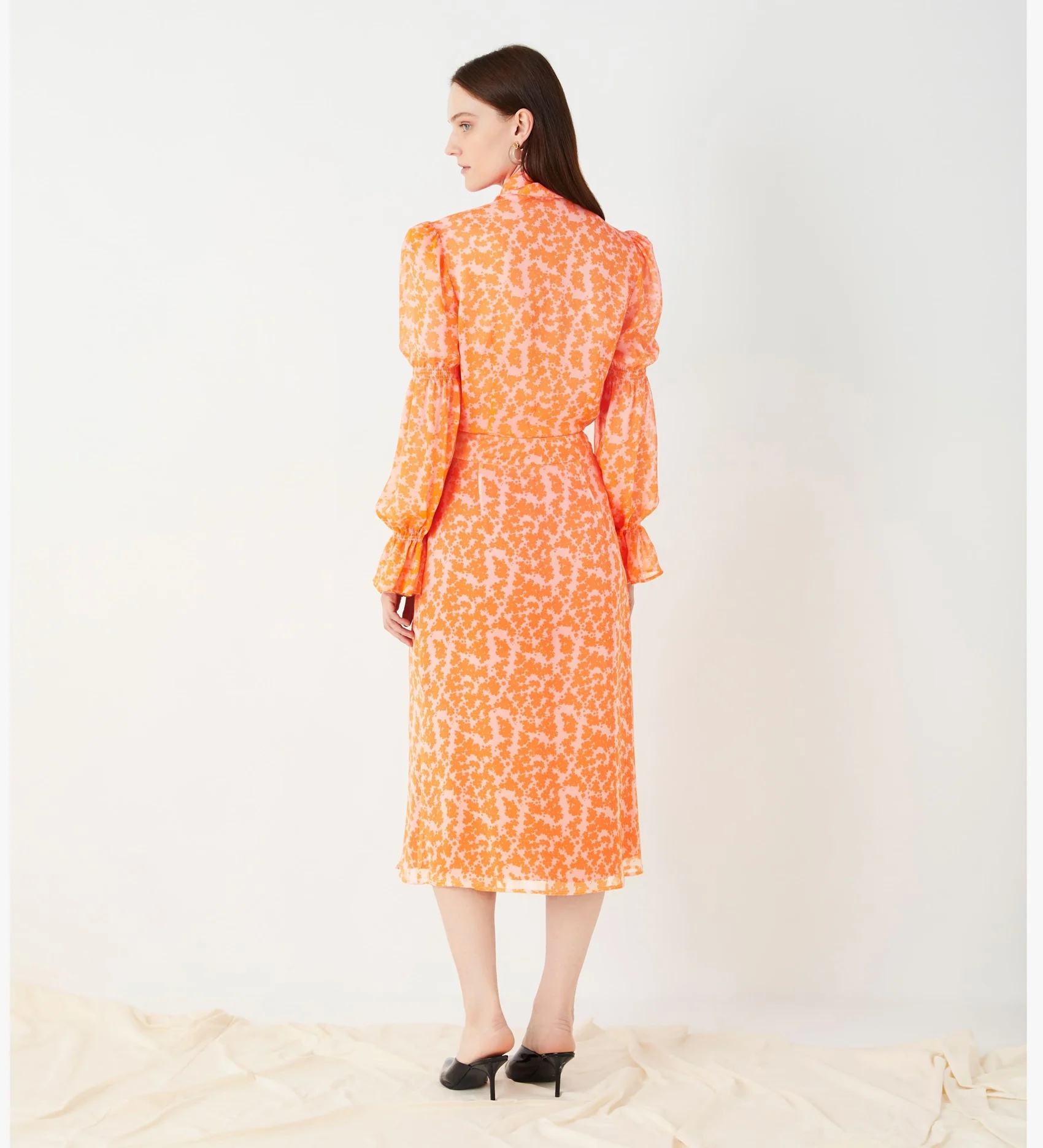 Lisson Georgette Wrap Skirt - Image 3