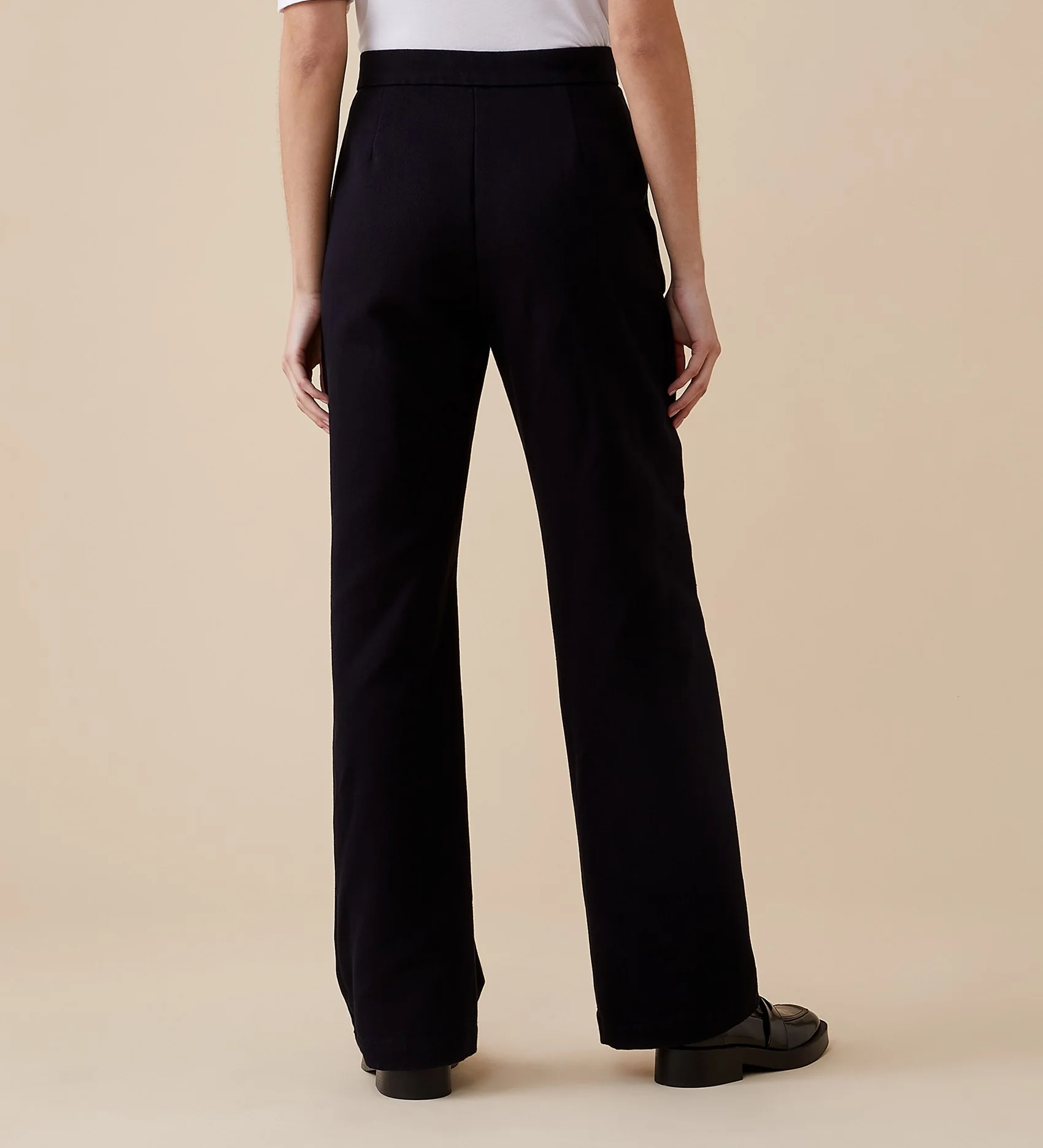 Maddie Black Cotton Rich Trousers - Image 3