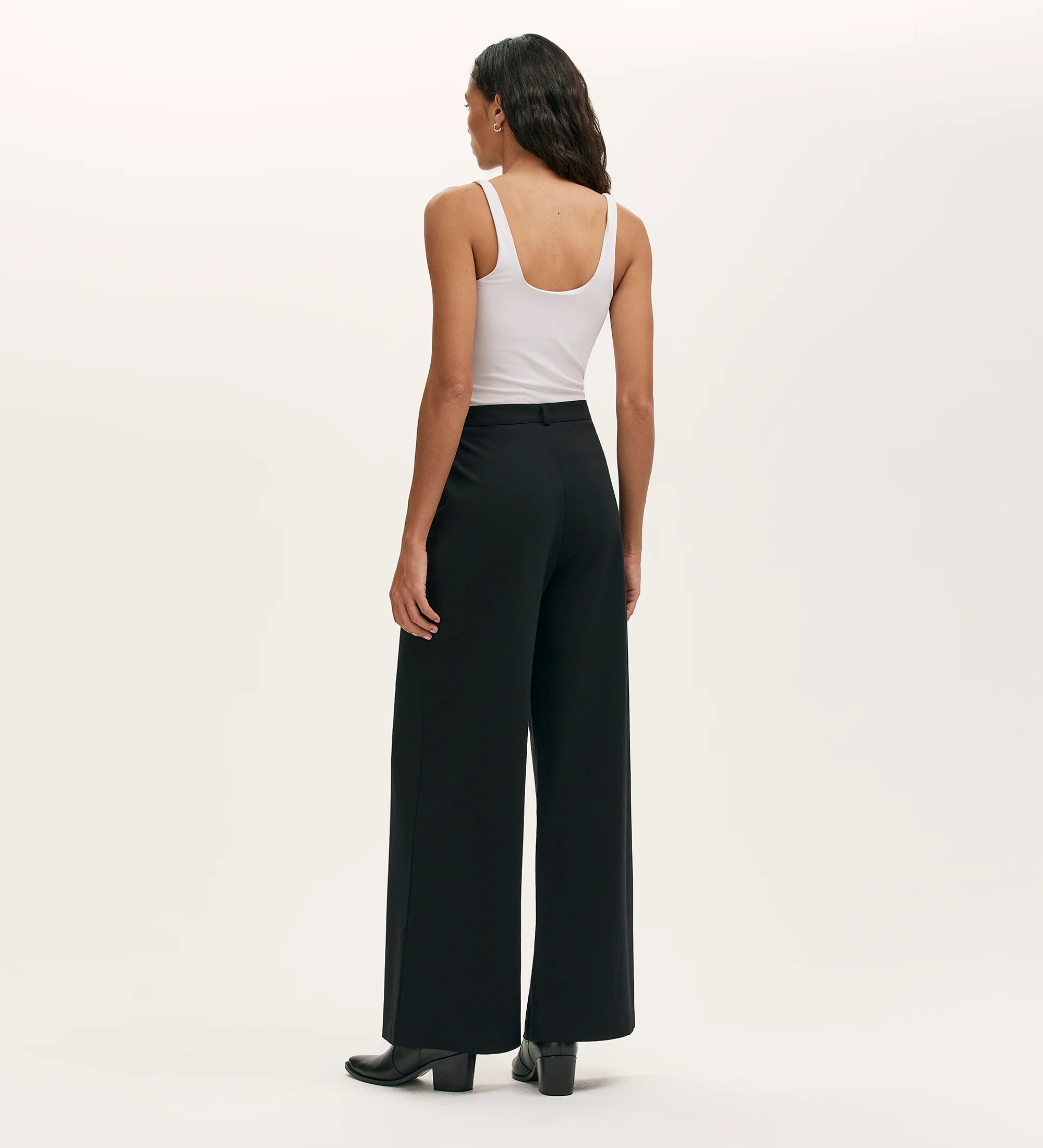 Marissa Black Wide Leg Trousers - Image 4