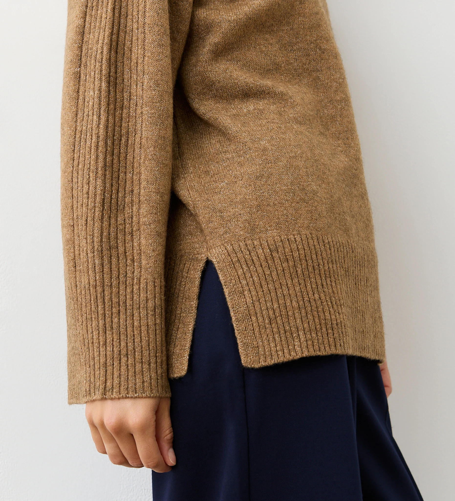Melanie Nutmeg Marl Knitted Jumper - Image 3