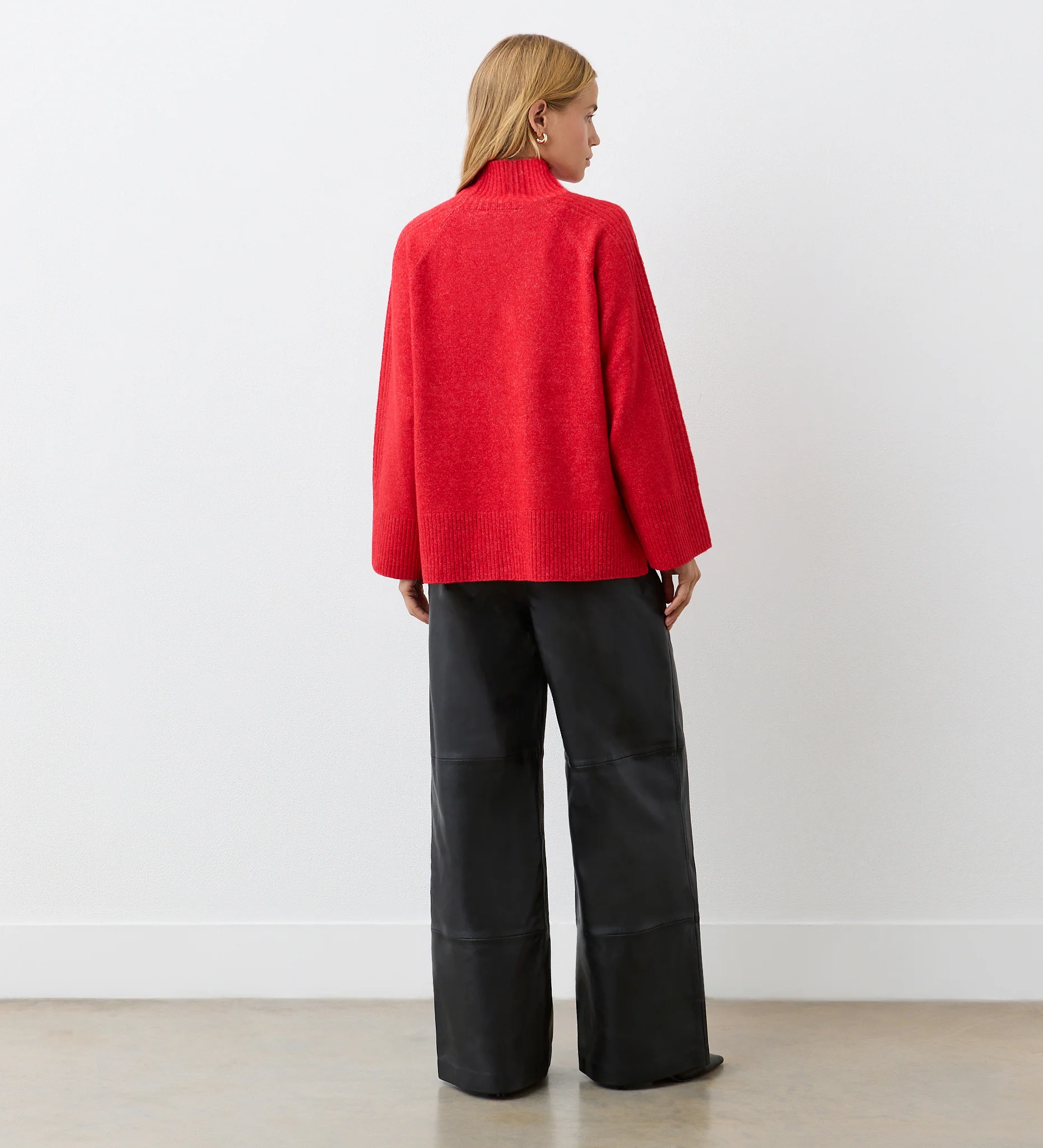 Melanie Red Knitted Jumper - Image 4