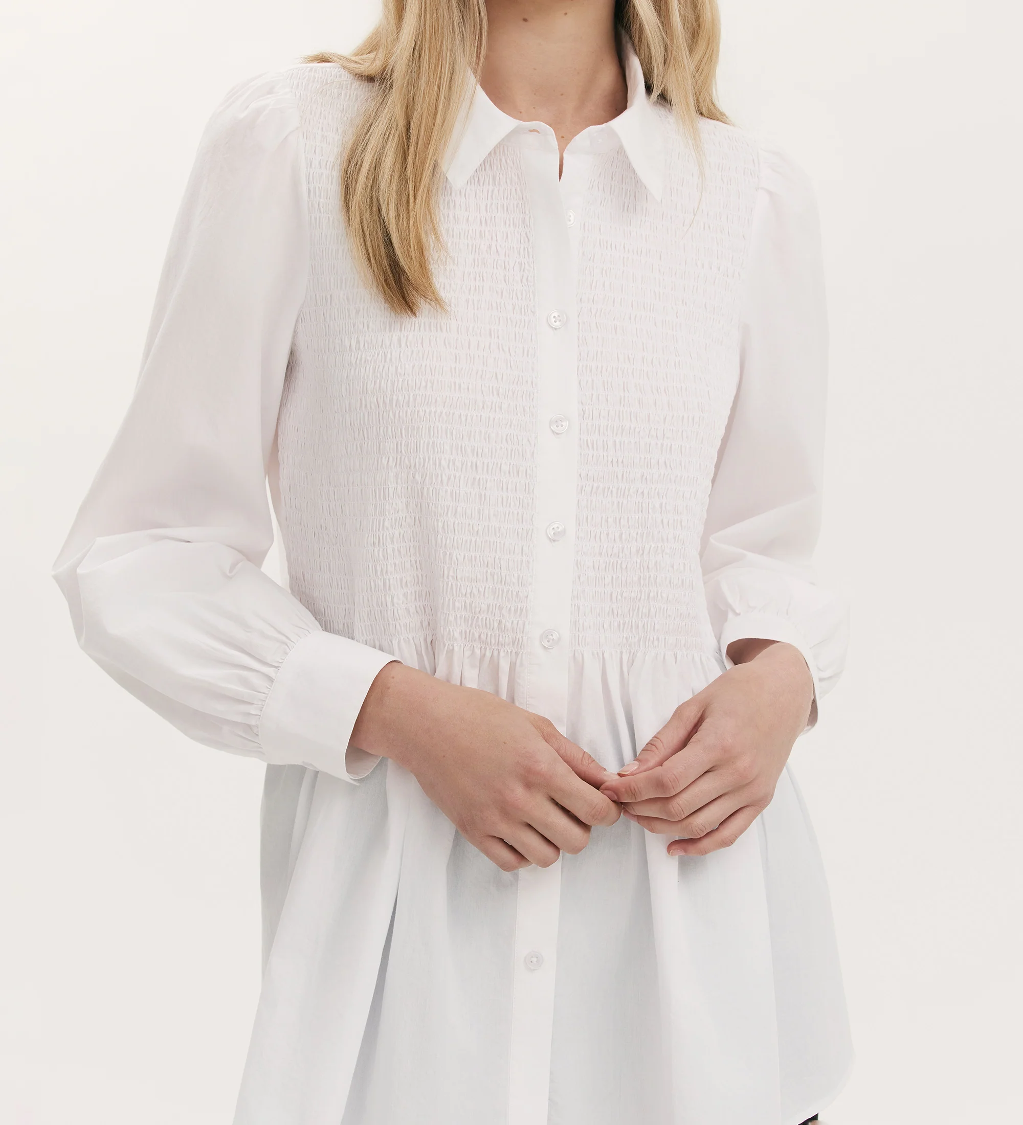 Melissa White Cotton Shirt - Image 4