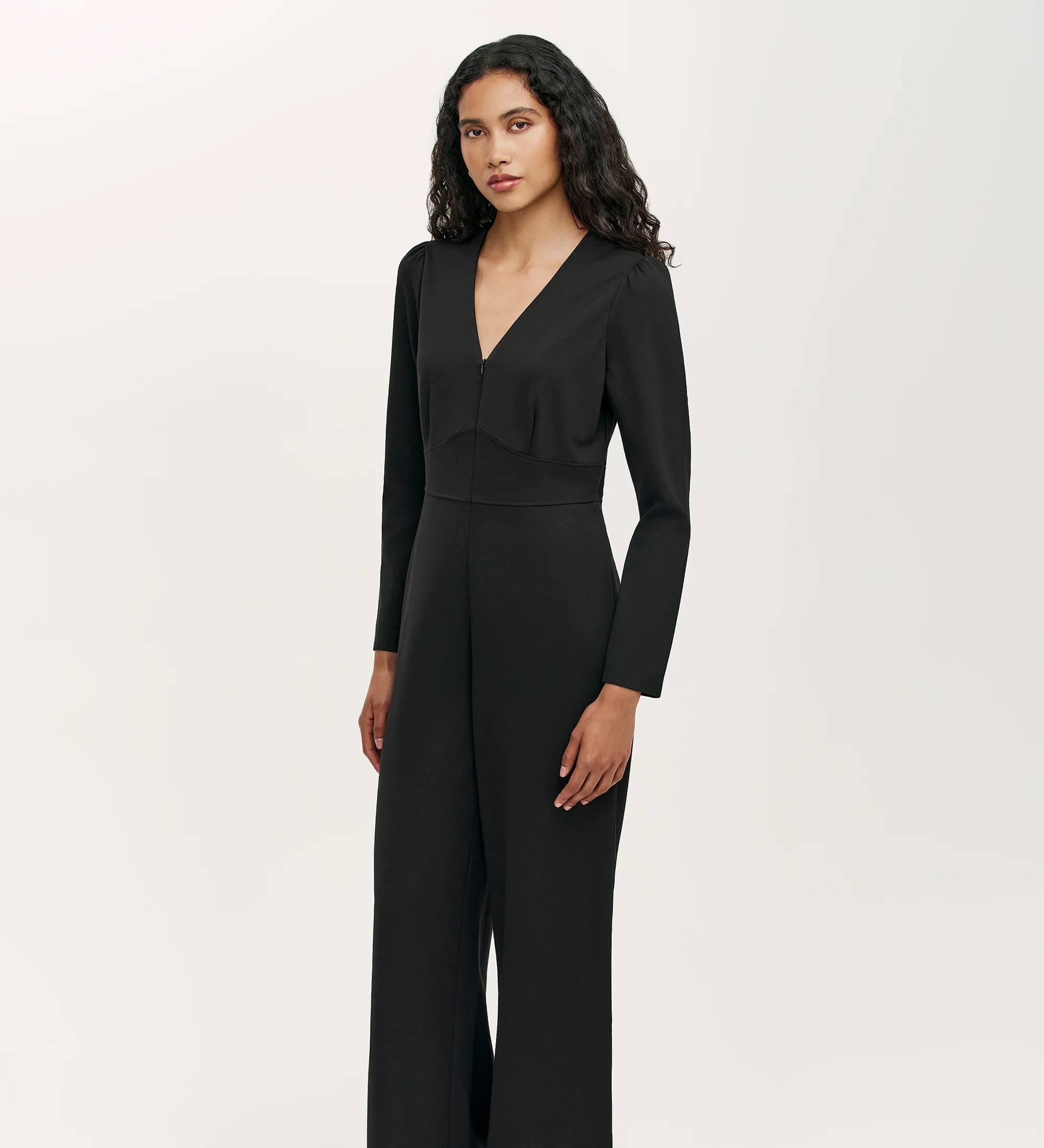 Melly Black Ponte Jersey Jumpsuit - Image 3