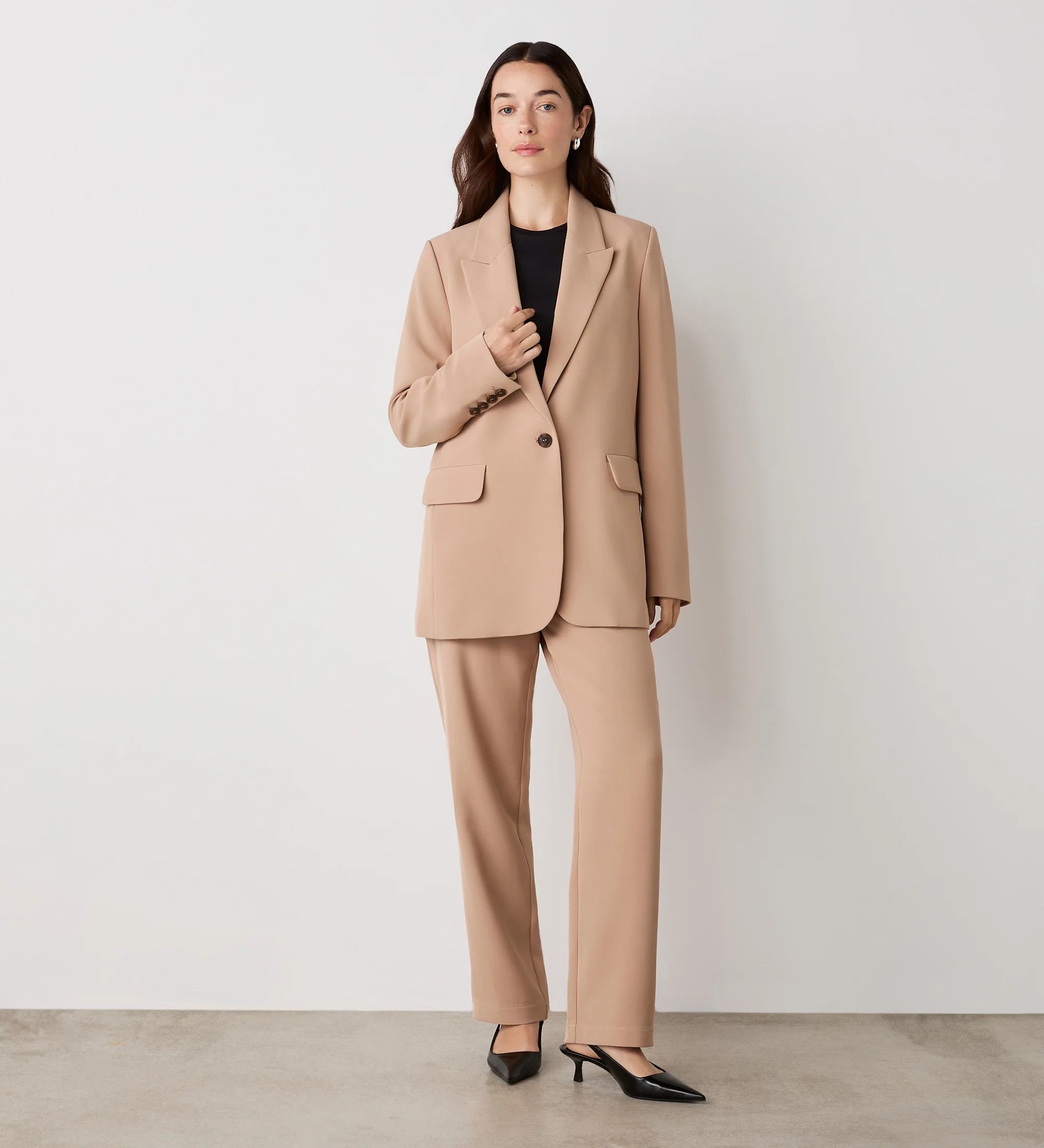 Myla Camel Longline Blazer - Image 2