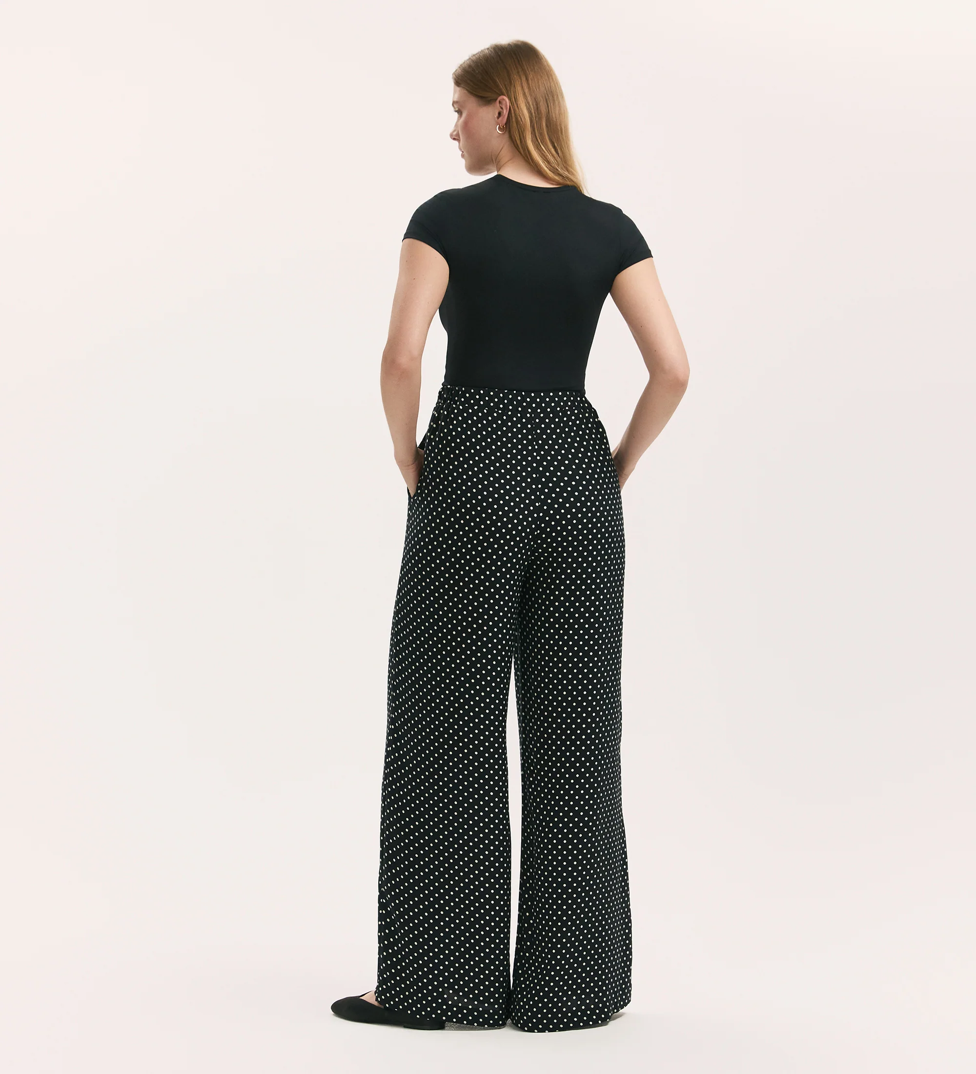 Nat Black Spot Wide Leg Trousers - Image 5