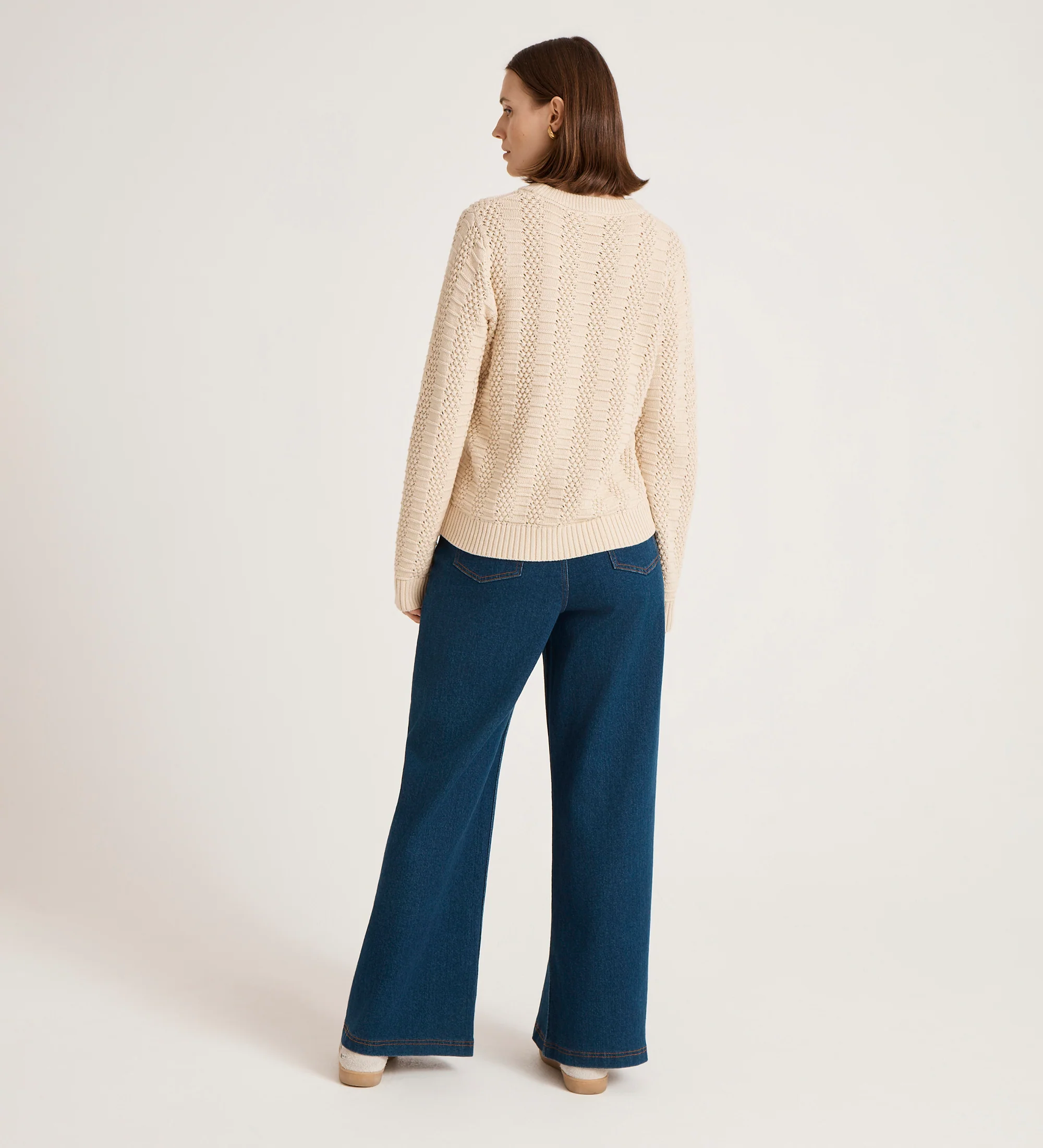 Nova Oatmeal Knitted Jumper - Image 5