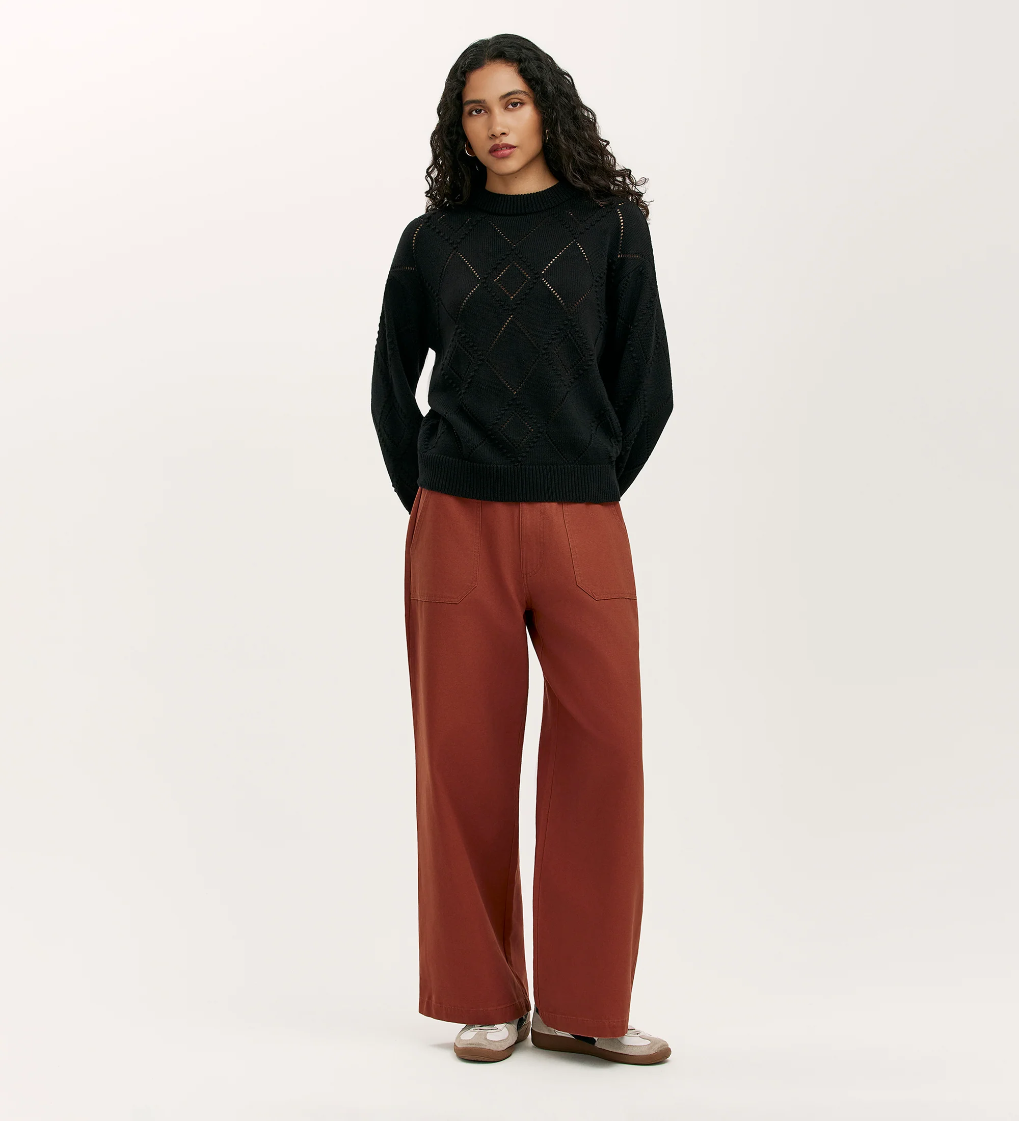 Odette Black Knitted Jumper - Image 2