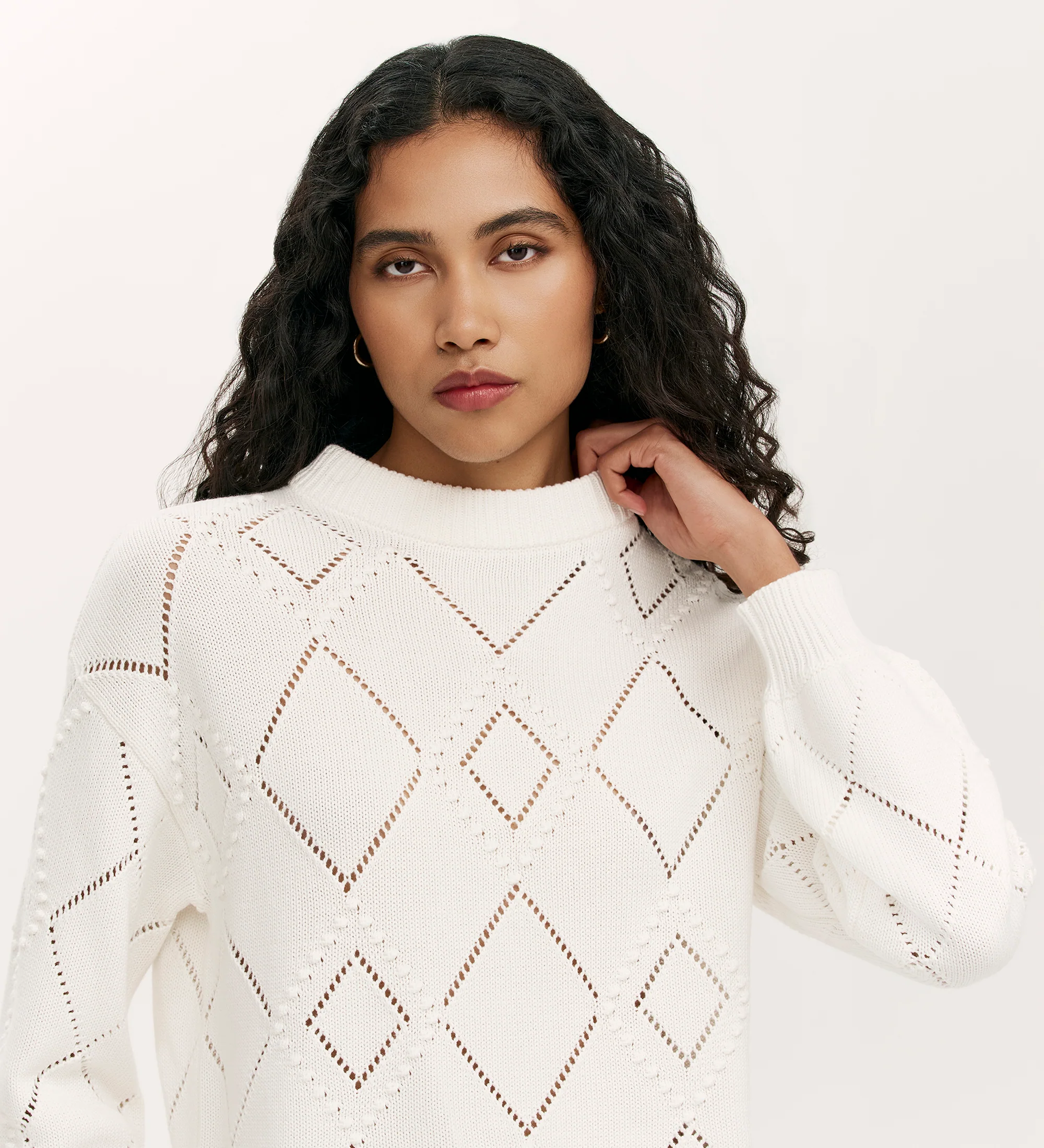 Odette Ivory Knitted Jumper - Image 3