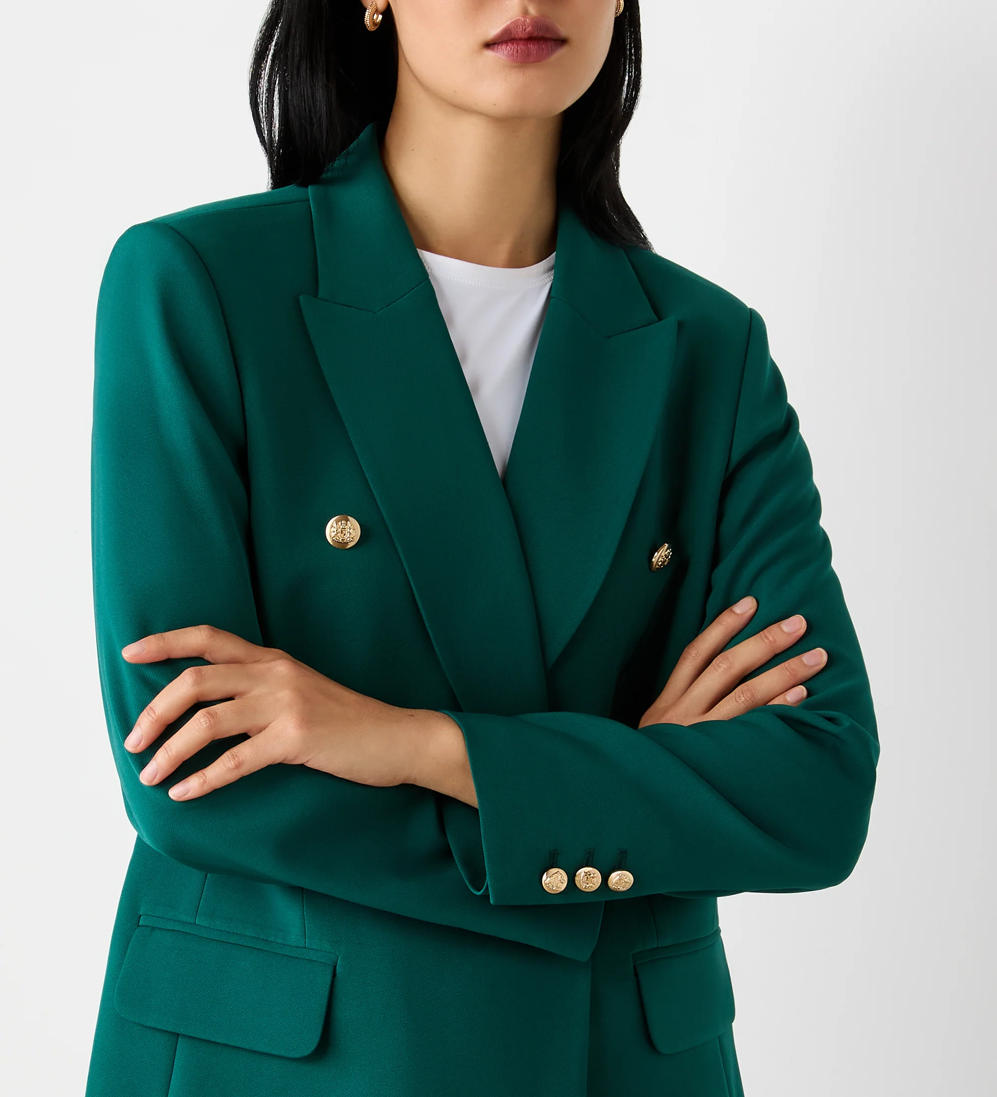 Orla Forest Green Tailored Blazer - Image 3