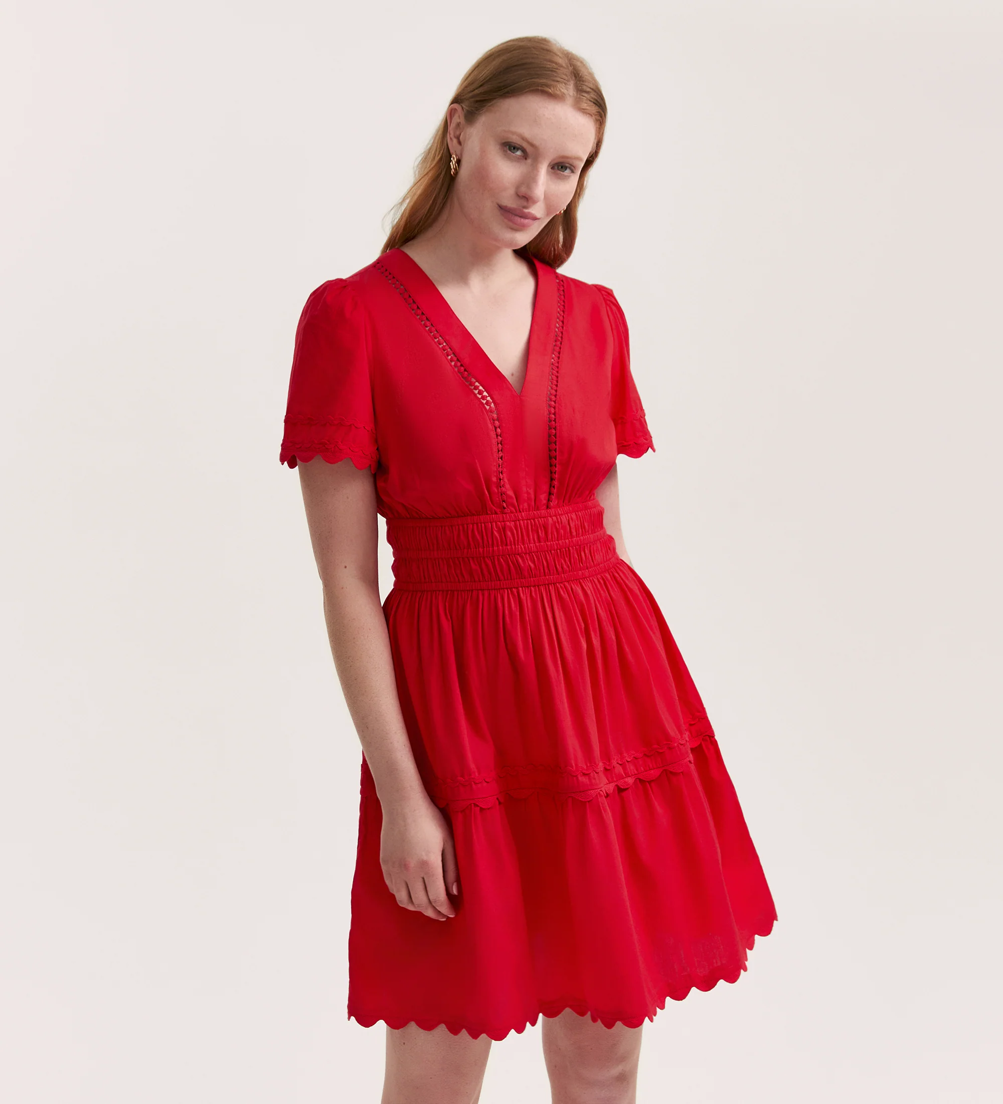 Reece Red Short Dress - Image 3