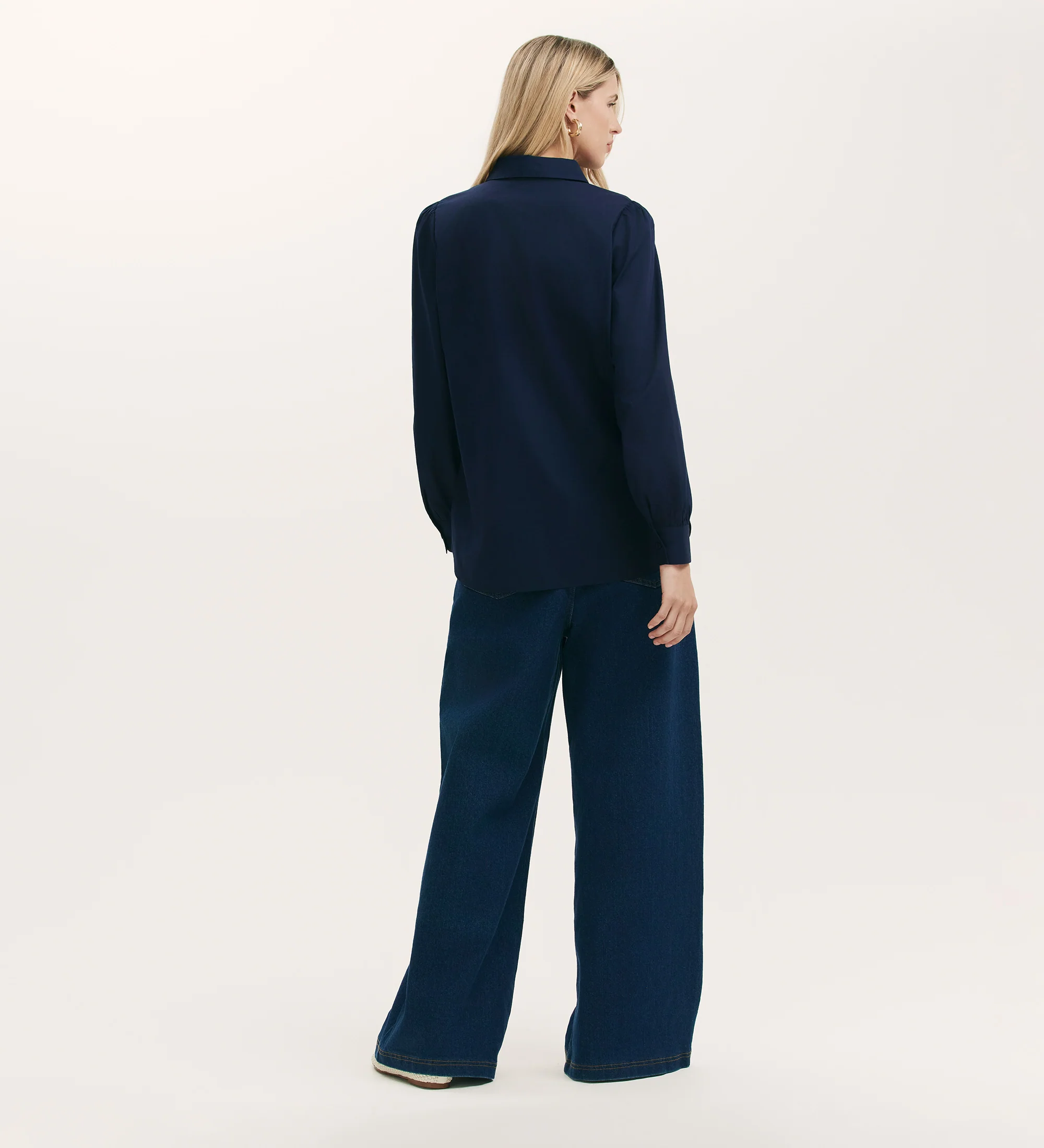 Remy Navy Cotton Shirt - Image 4