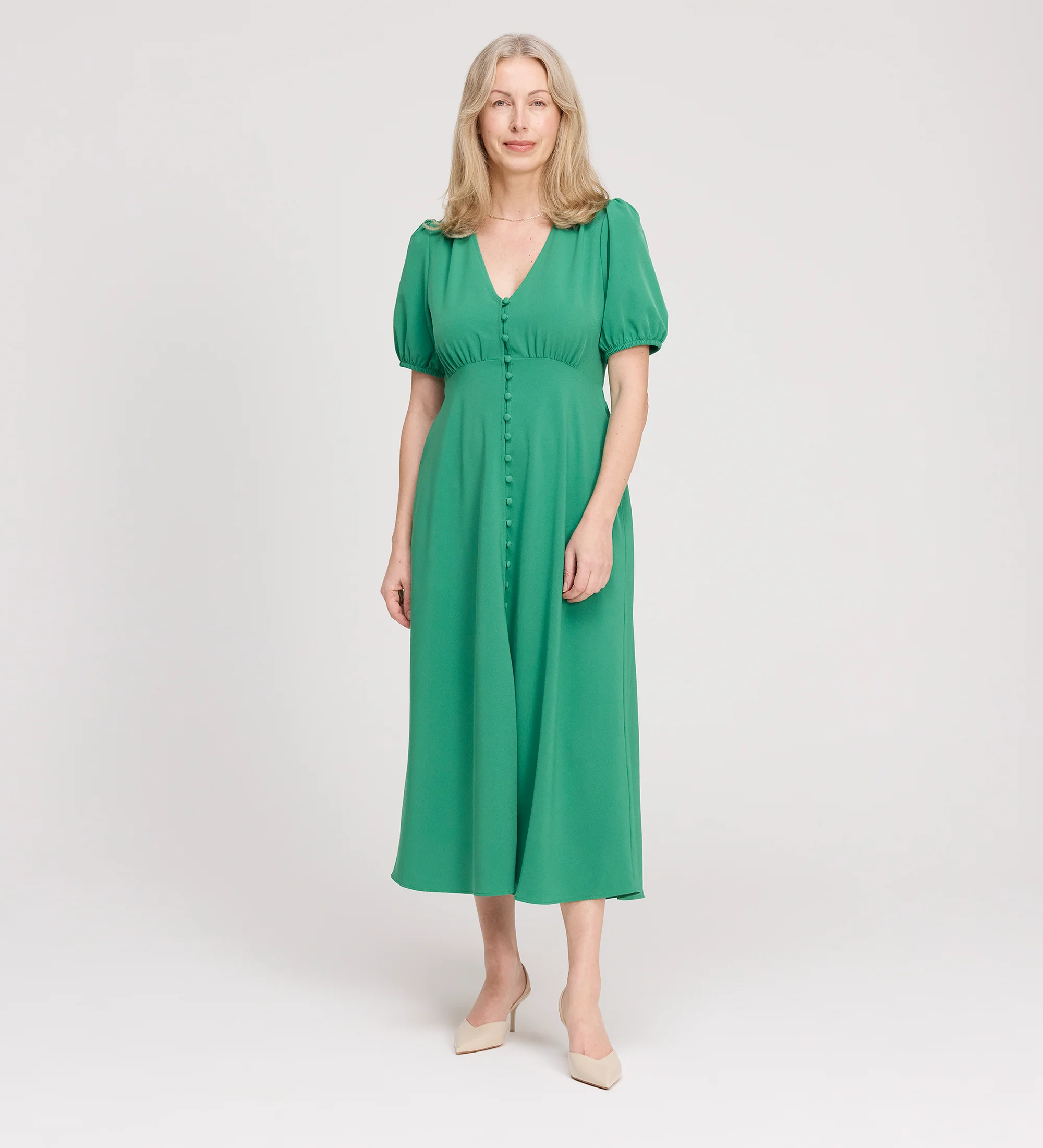Robyn Green Button Through Midi Dress - Image 3
