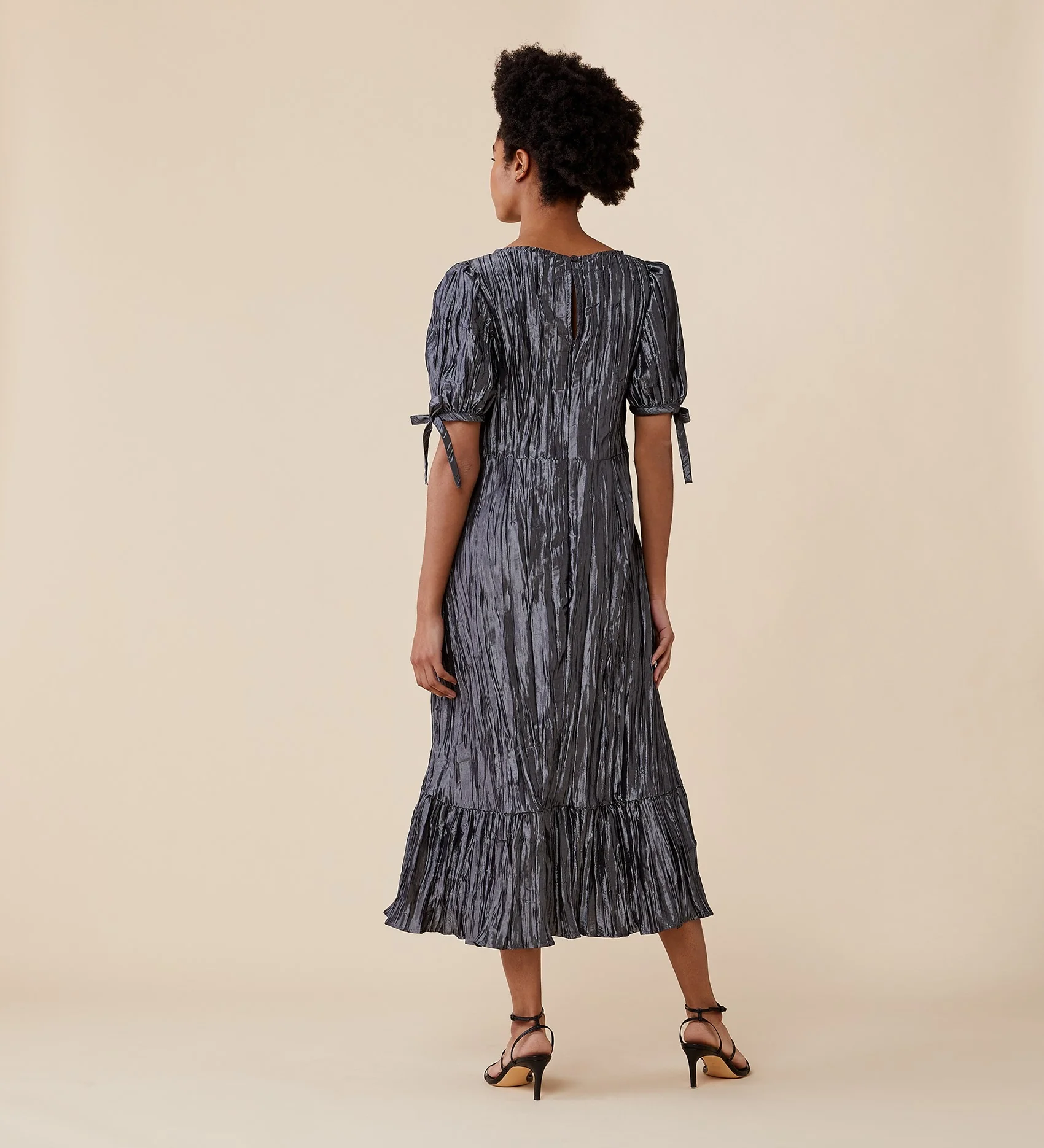 Ruby Midi Silver Dress - Image 3