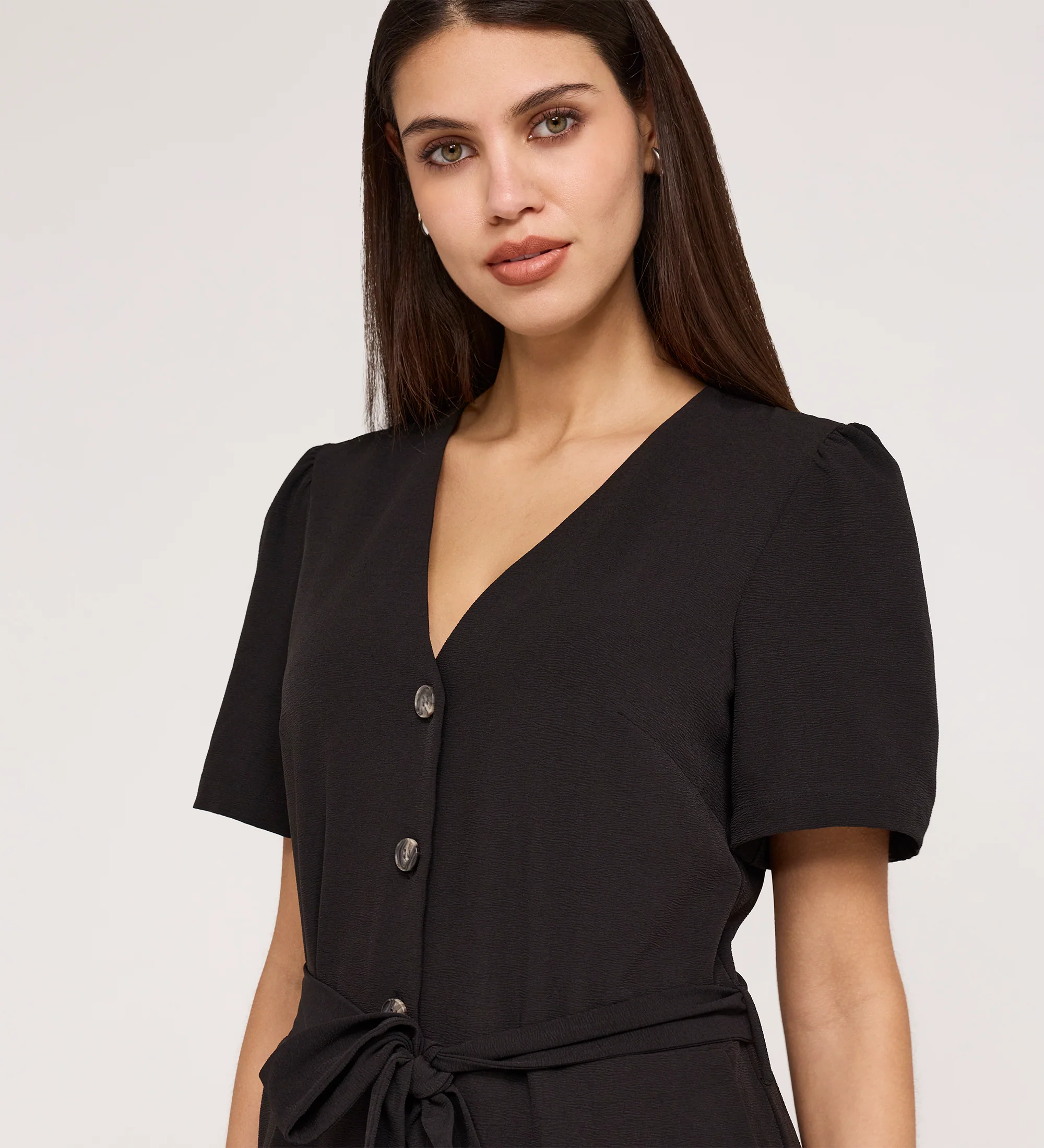 Uma Black Crepe Jumpsuit - Image 4