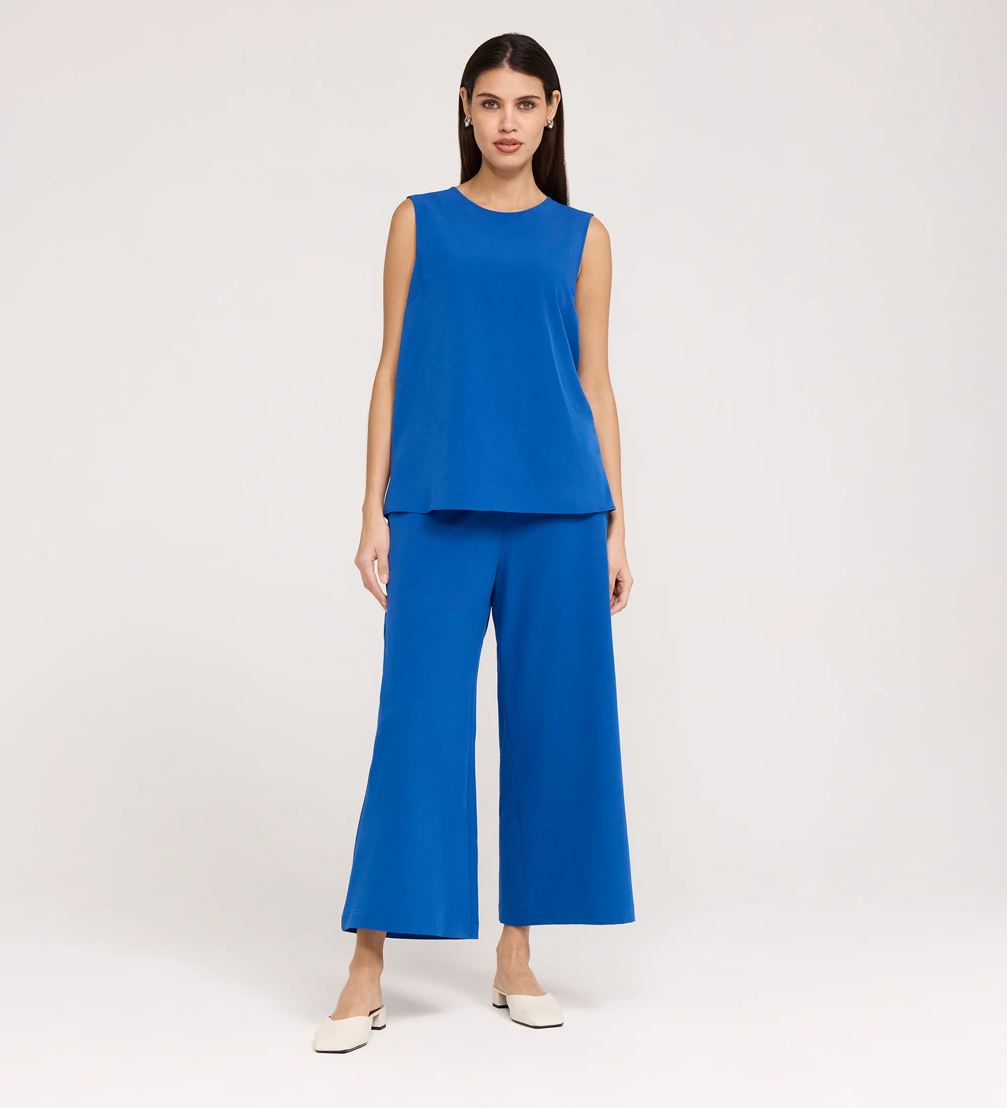 Vallie Cobalt Round Neck Vest - Image 2