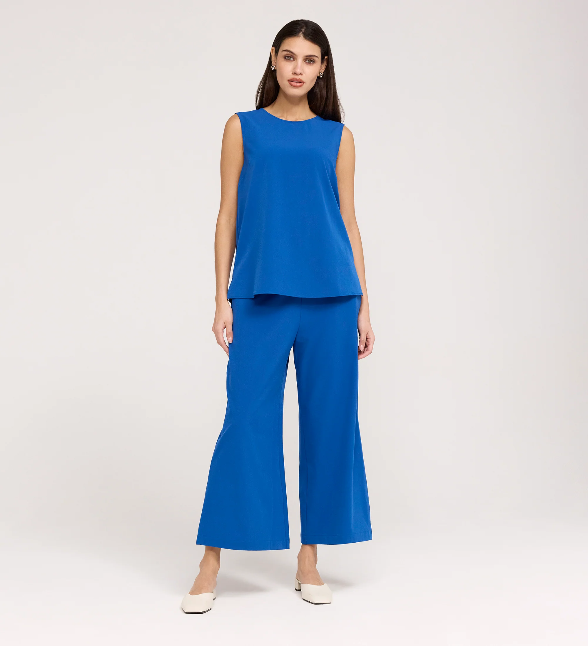 Vallie Cobalt Round Neck Vest - Image 4