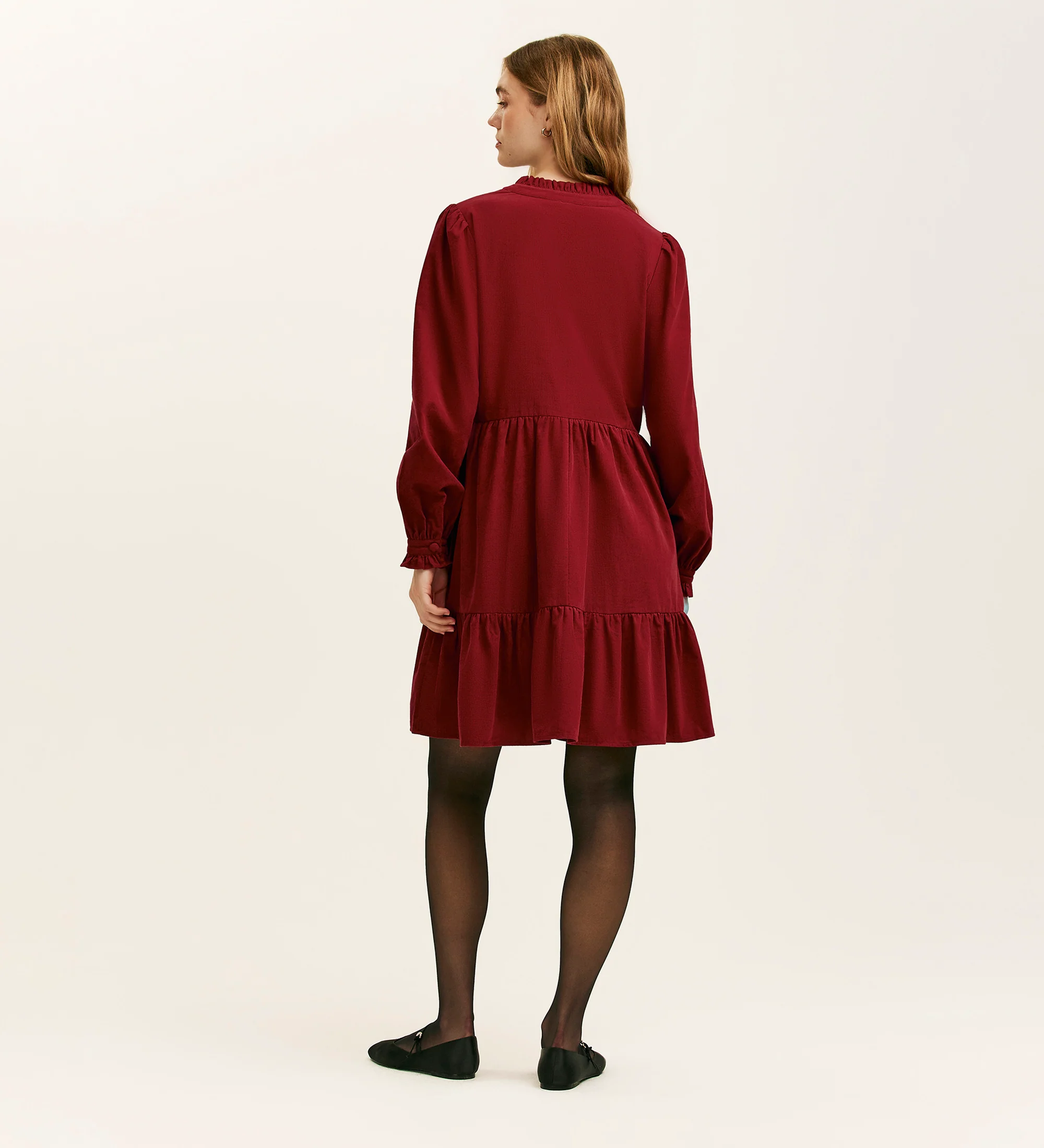Verona Rust Corduroy Short Dress - Image 4