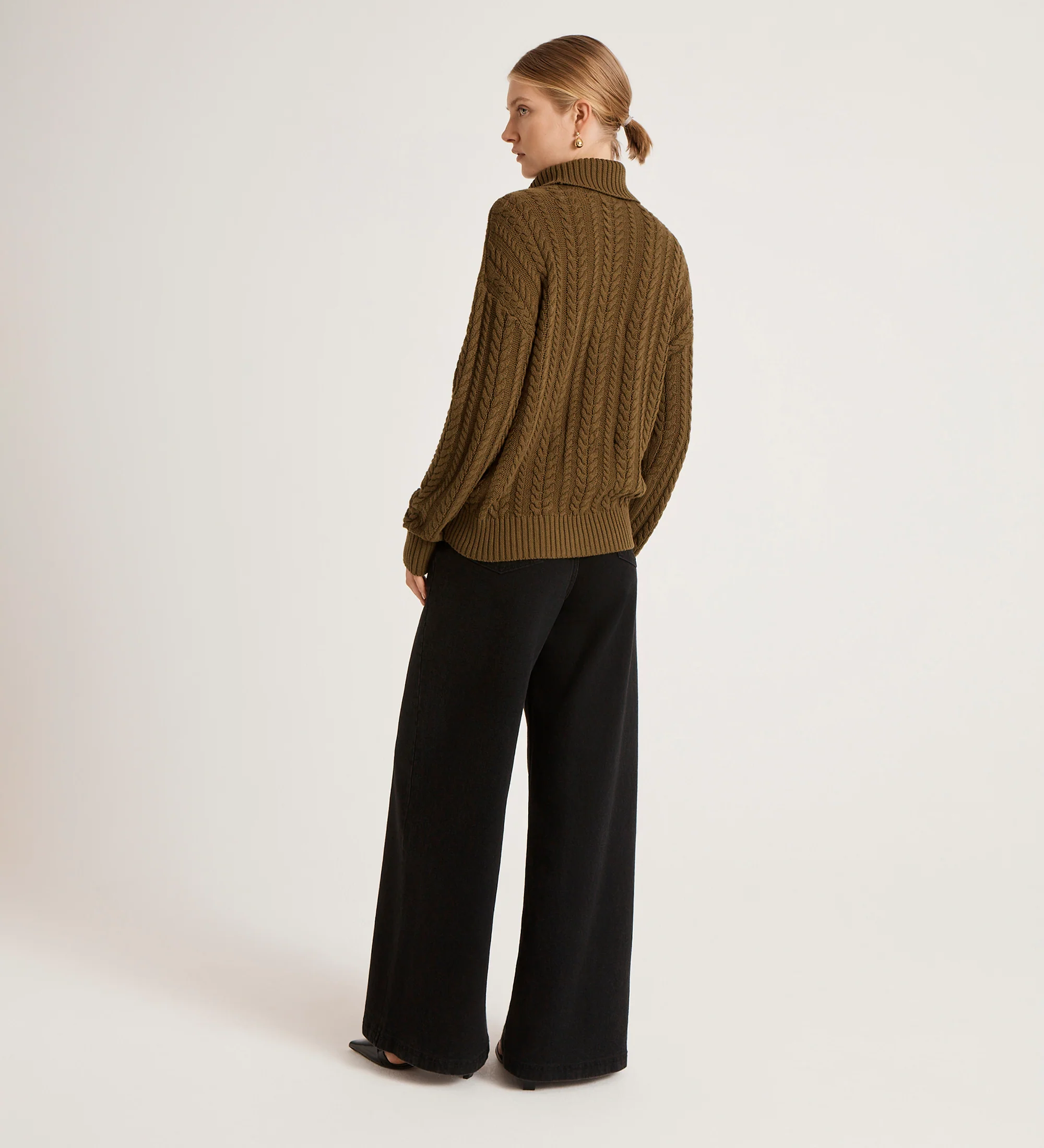 Viviana Khaki Knitted Jumper - Image 5