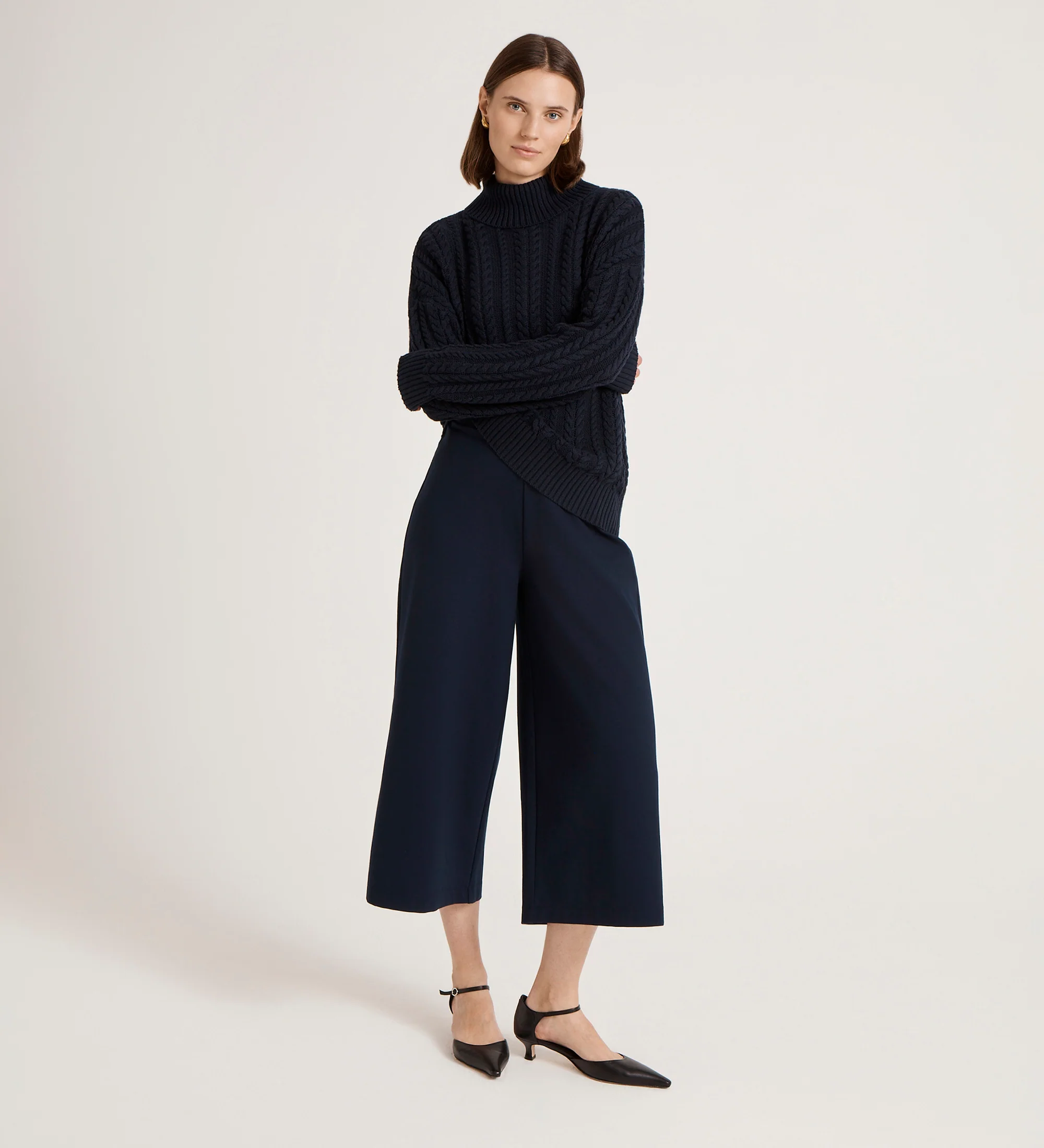 Viviana Navy Knitted Jumper - Image 2