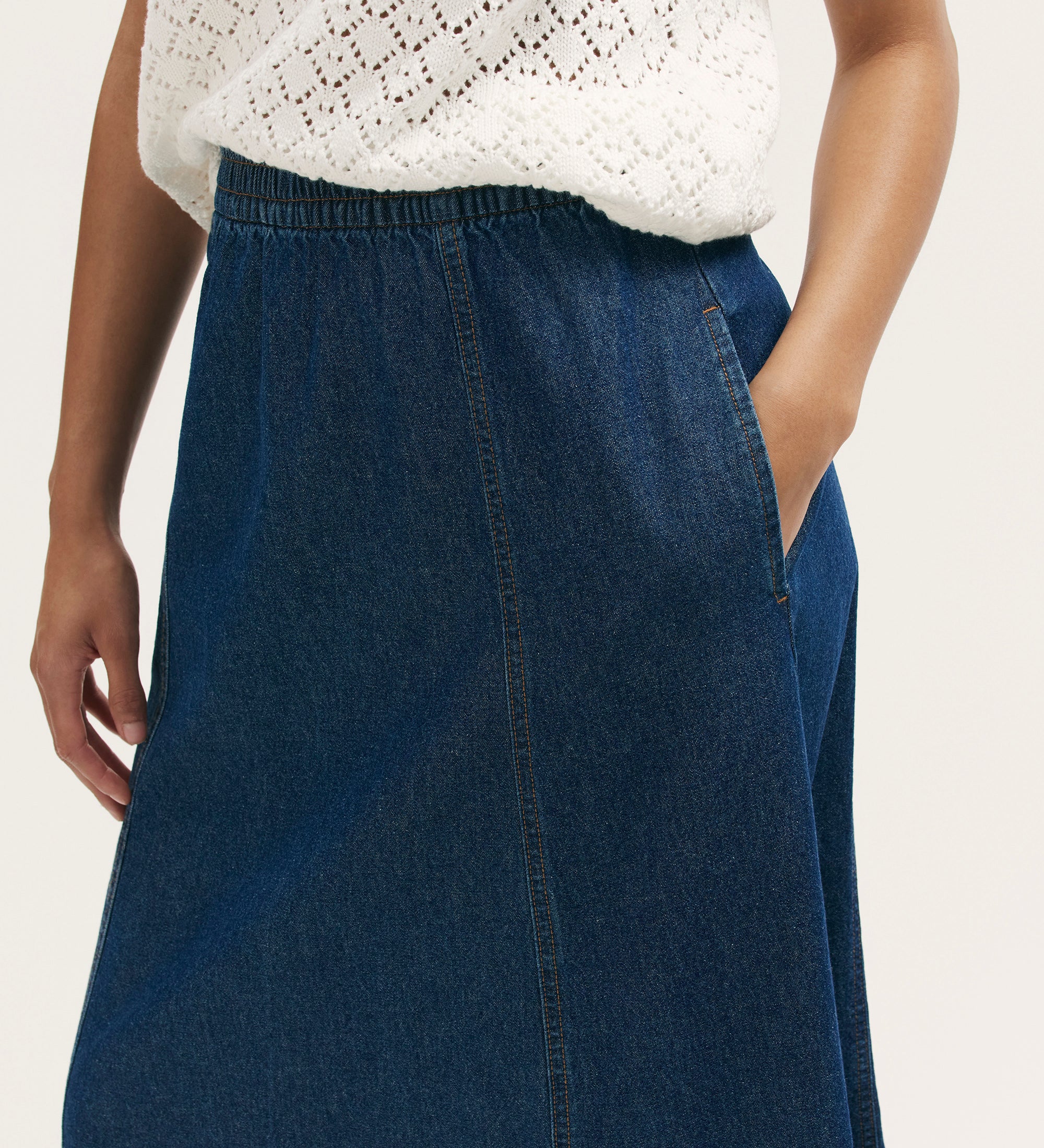 Winona Indigo Denim Skirt - Image 3
